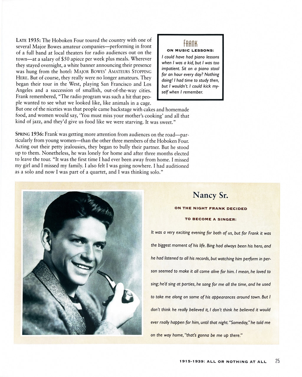 Frank Sinatra an American legend:  Nancy Sinatra  1998
