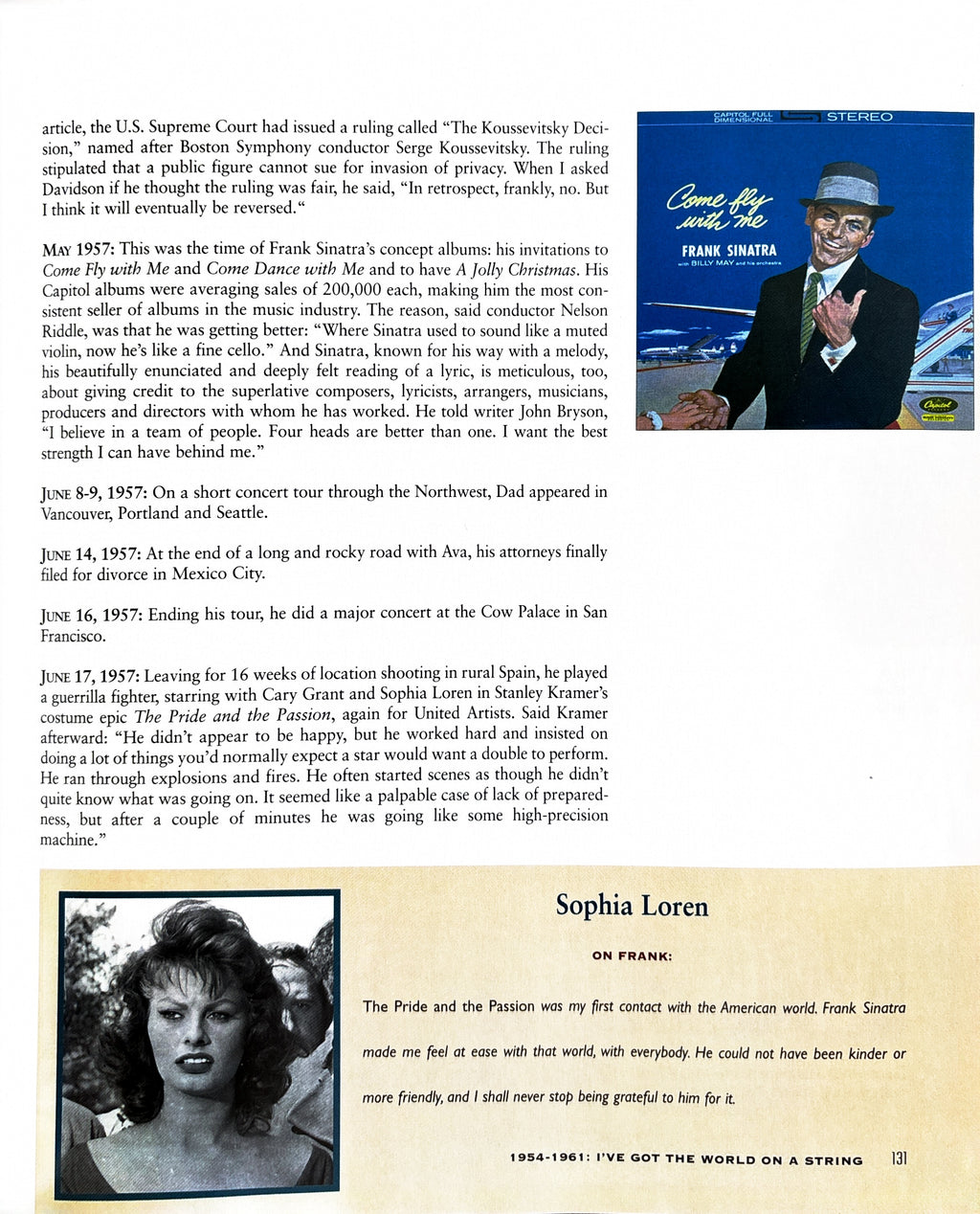 Frank Sinatra an American legend:  Nancy Sinatra  1998