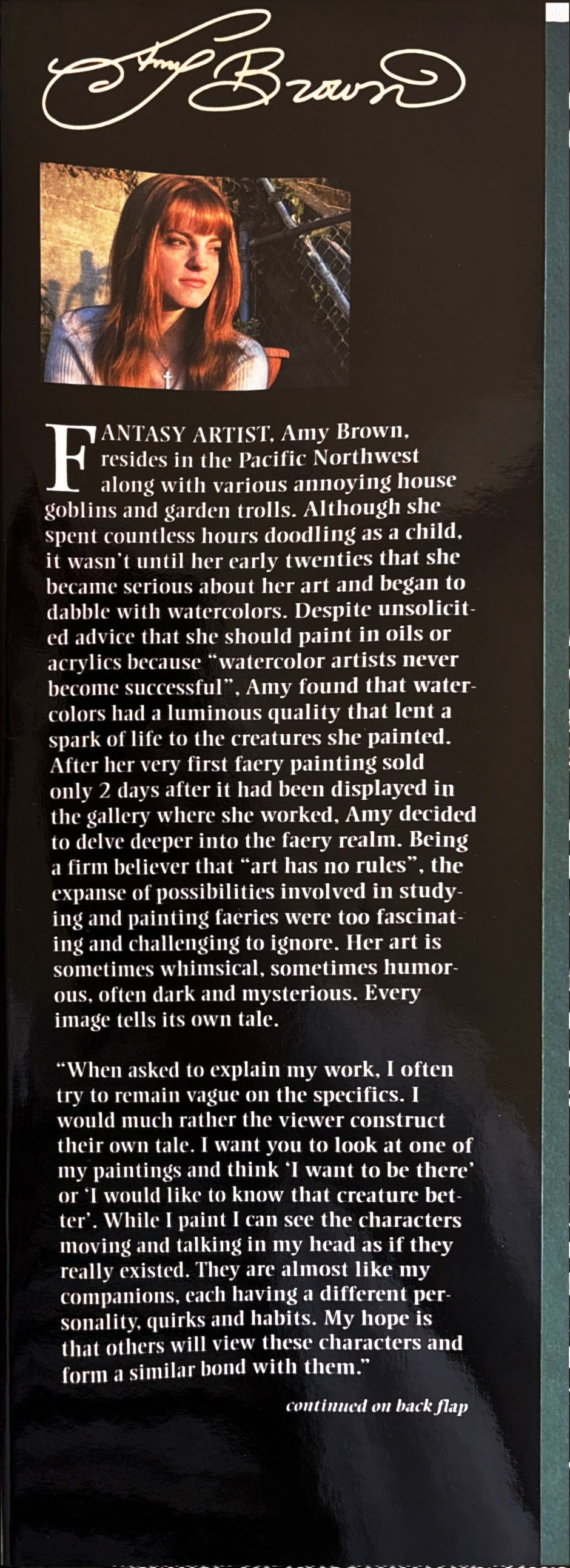 The Art of Amy Brown:  Amy Brown  ** Signed 1st Printing  **