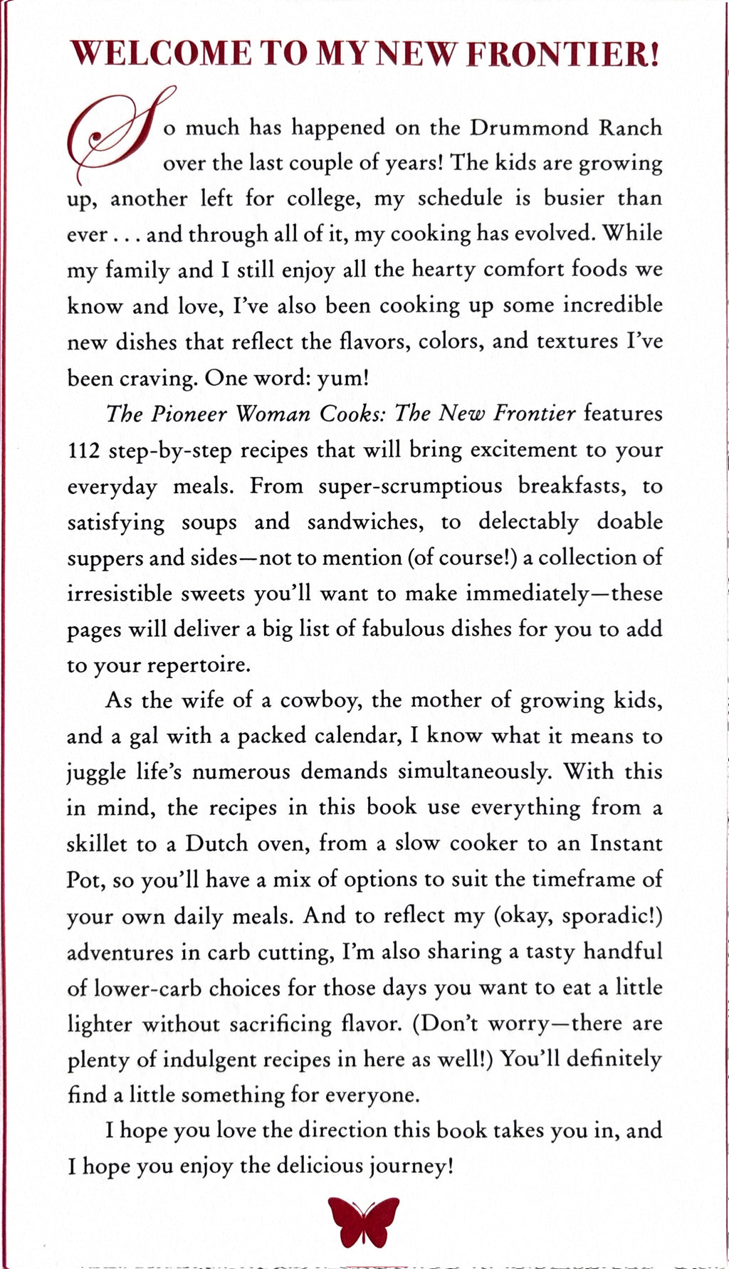 The Pioneer Woman Cooks THE NEW FRONTIER ** FIrst Edition **