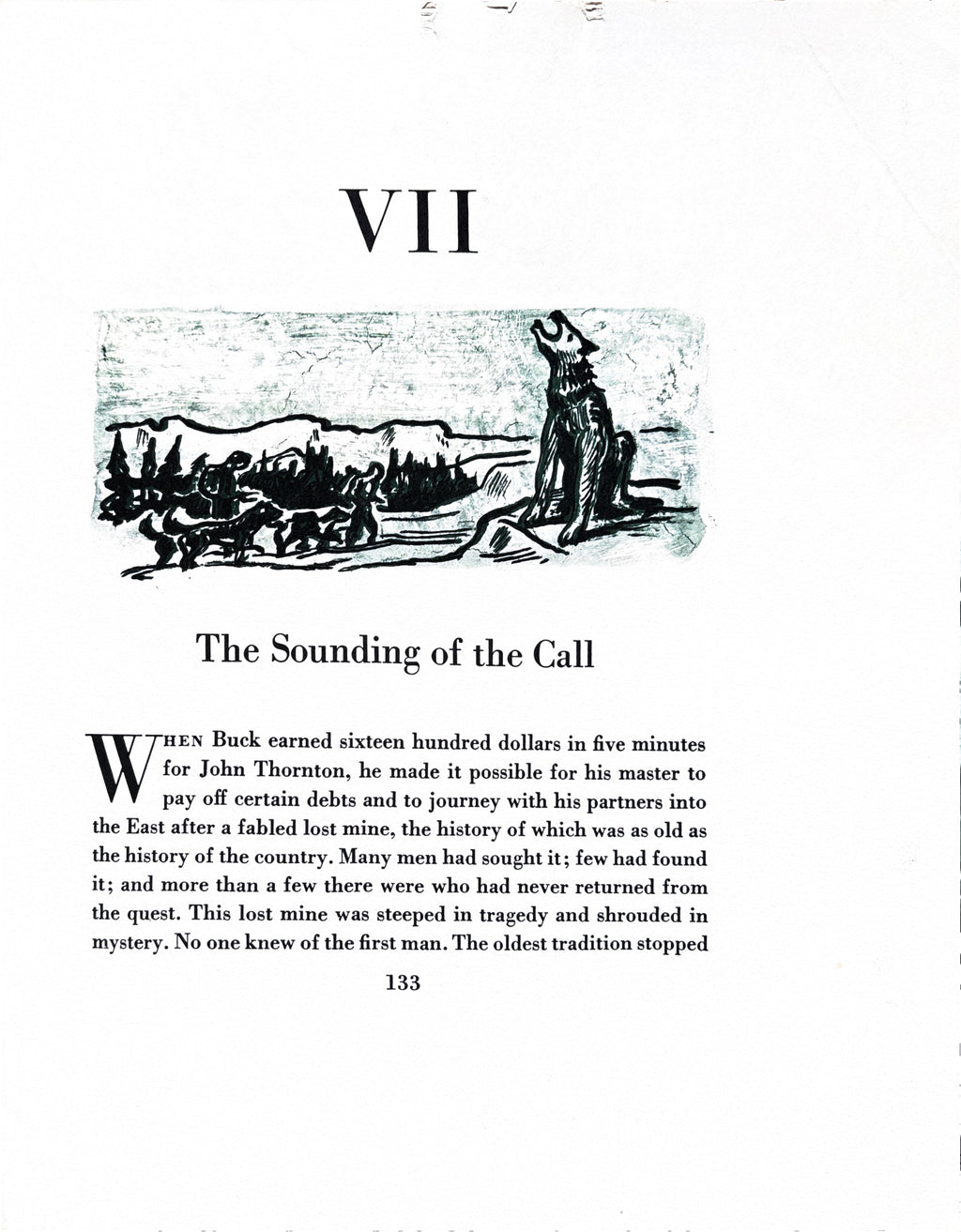 The Call of the Wild:  Jack London  1960 1st Edition, 1st Printing