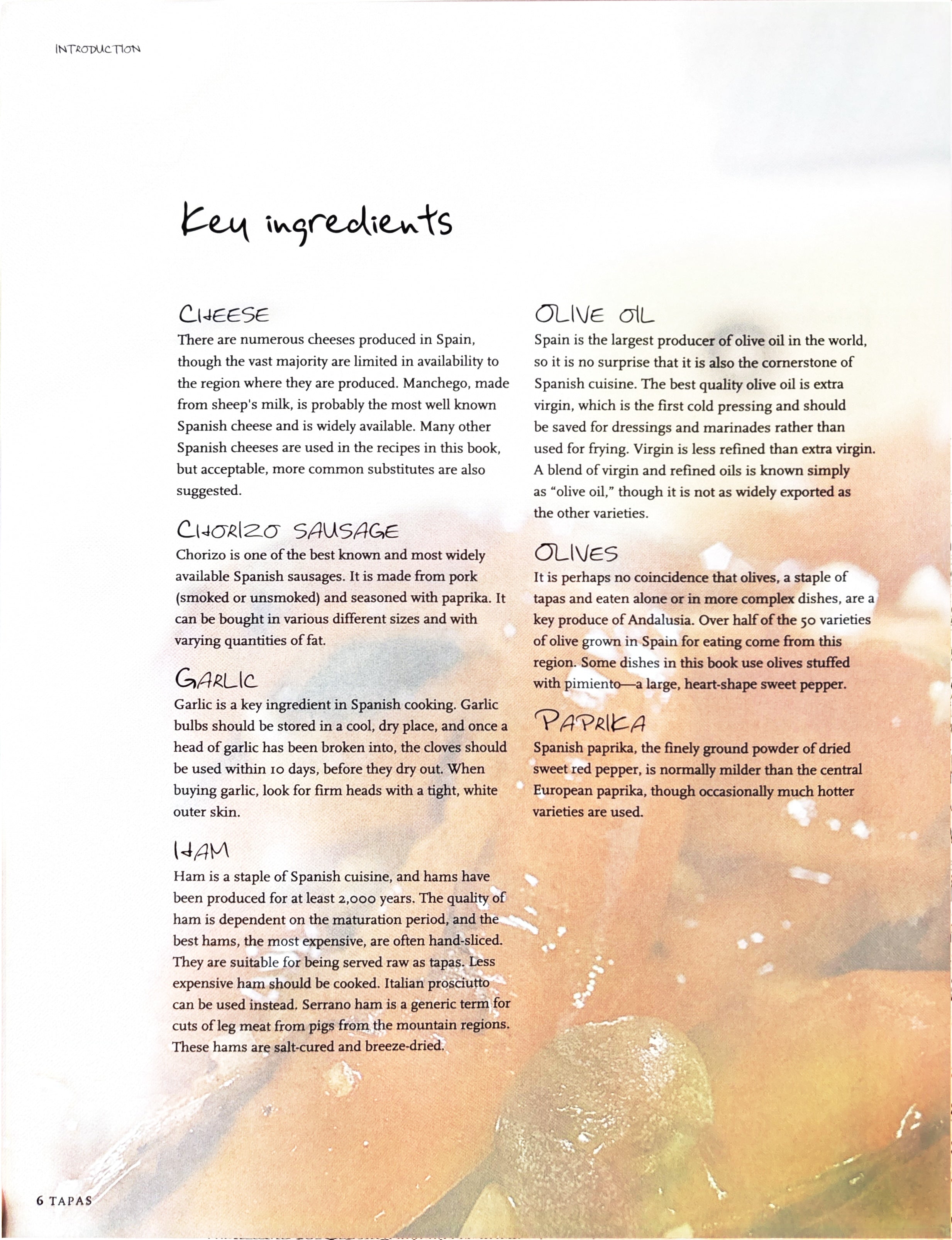 Tapas - The Food and the Music :  Parragon