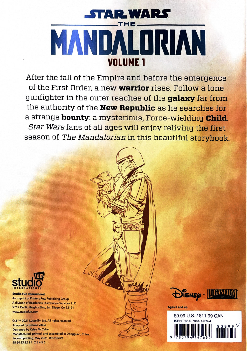 Star Wars:  Mandalorian by Disney  **  2nd Printing  **