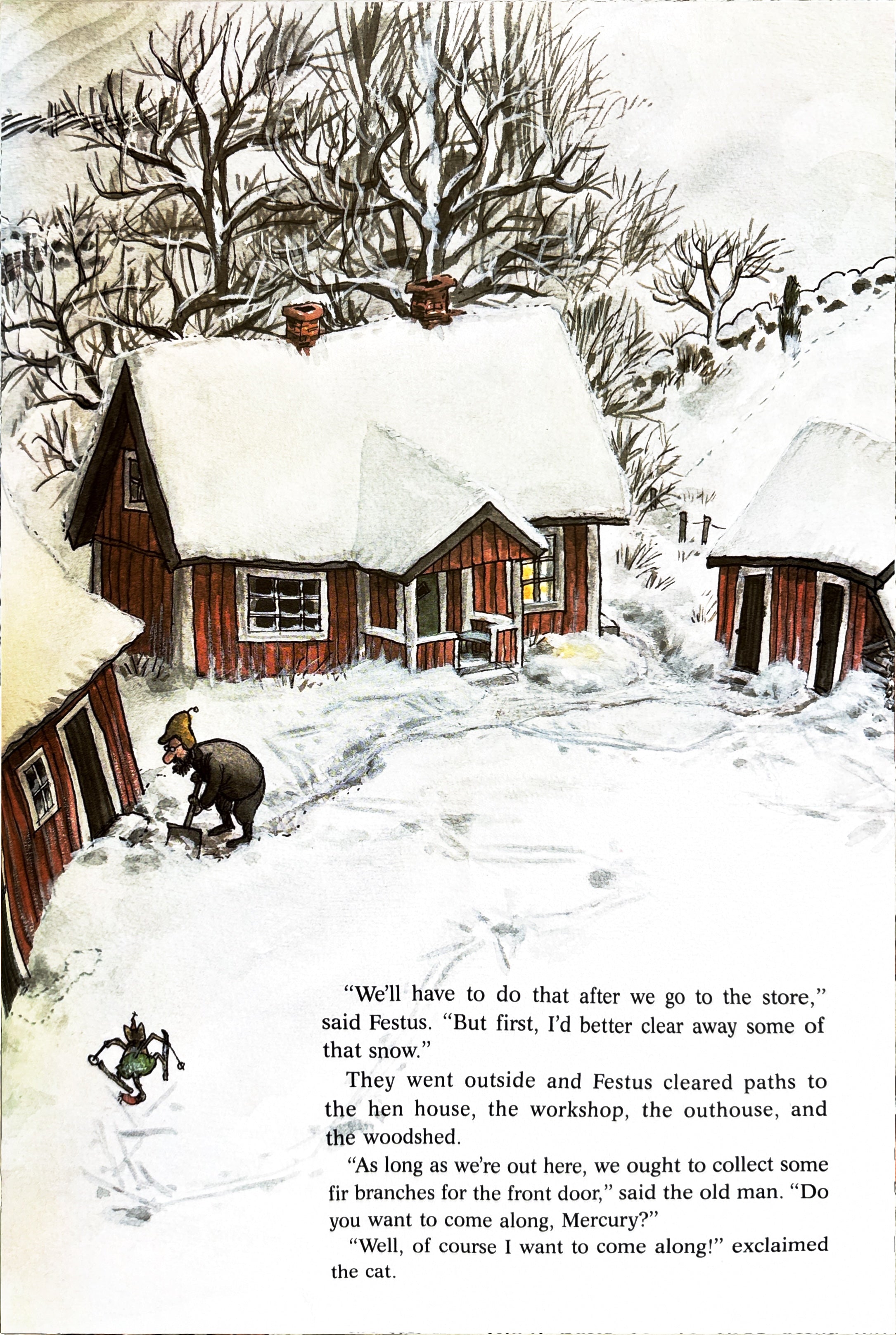 Merry Christmas Festus and Mercury:  Nordqvist, Sven  **  1st Published  ** 1989
