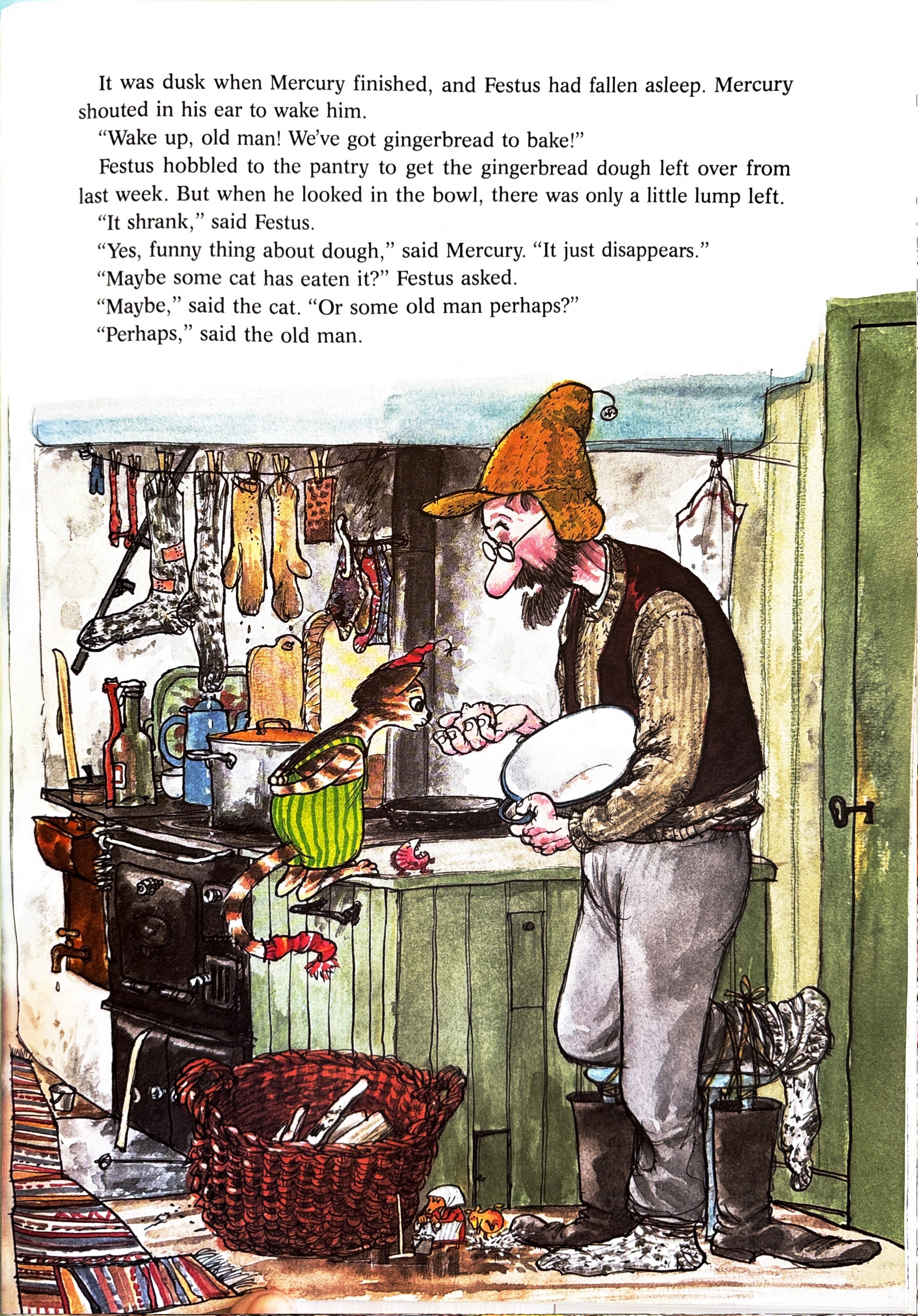 Merry Christmas Festus and Mercury:  Nordqvist, Sven  **  1st Published  ** 1989
