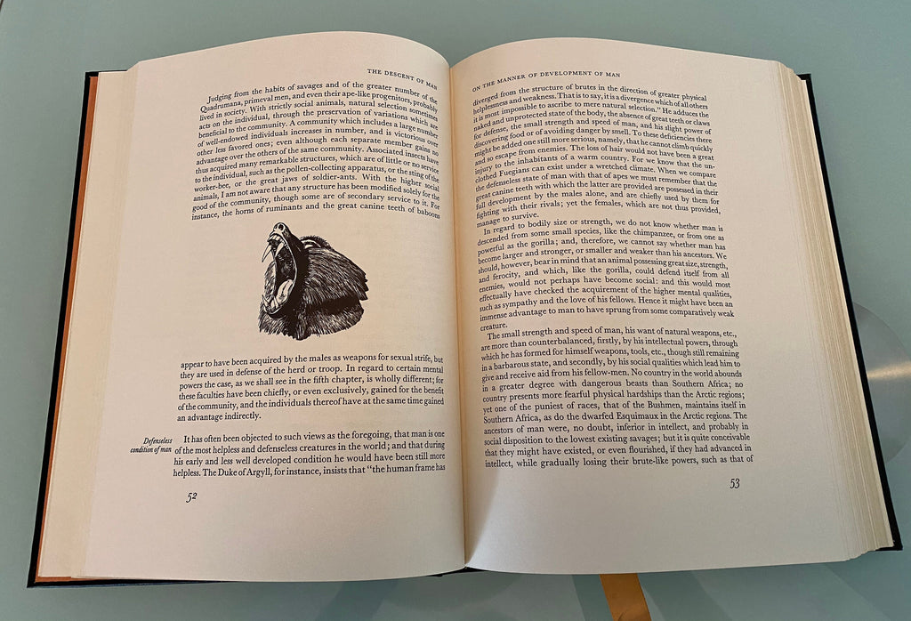 The Descent Of Man - Charles Darwin -The Easton Press 1991, HB, Collectors