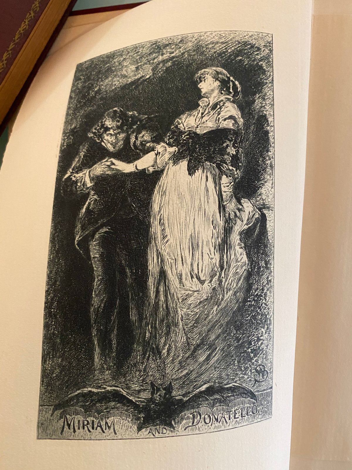 The Marble Faun, Nathaniel Hawthorne, 1888 Collected Edition, Hardcover