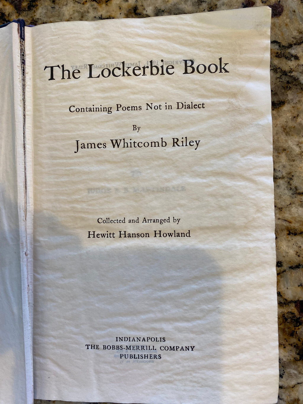 James Whitcomb Riley book