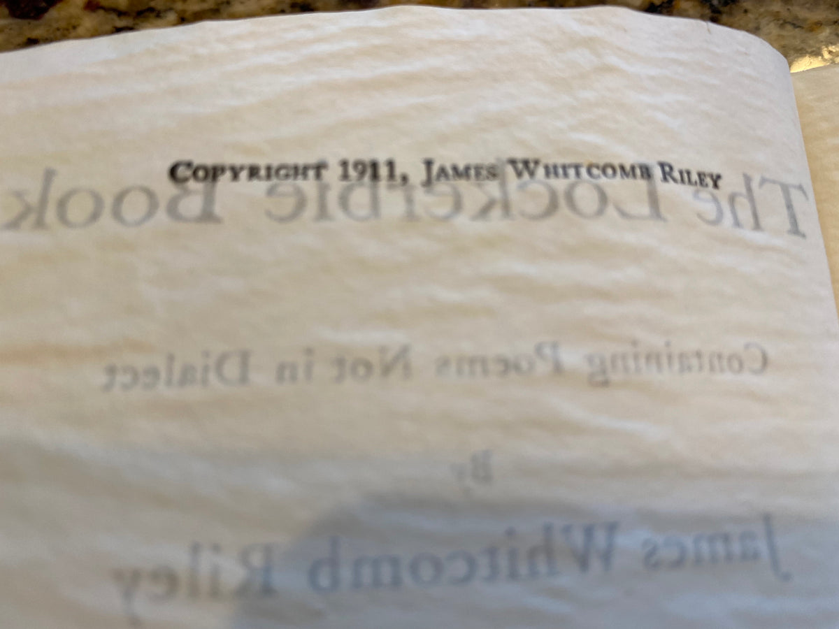James Whitcomb Riley book