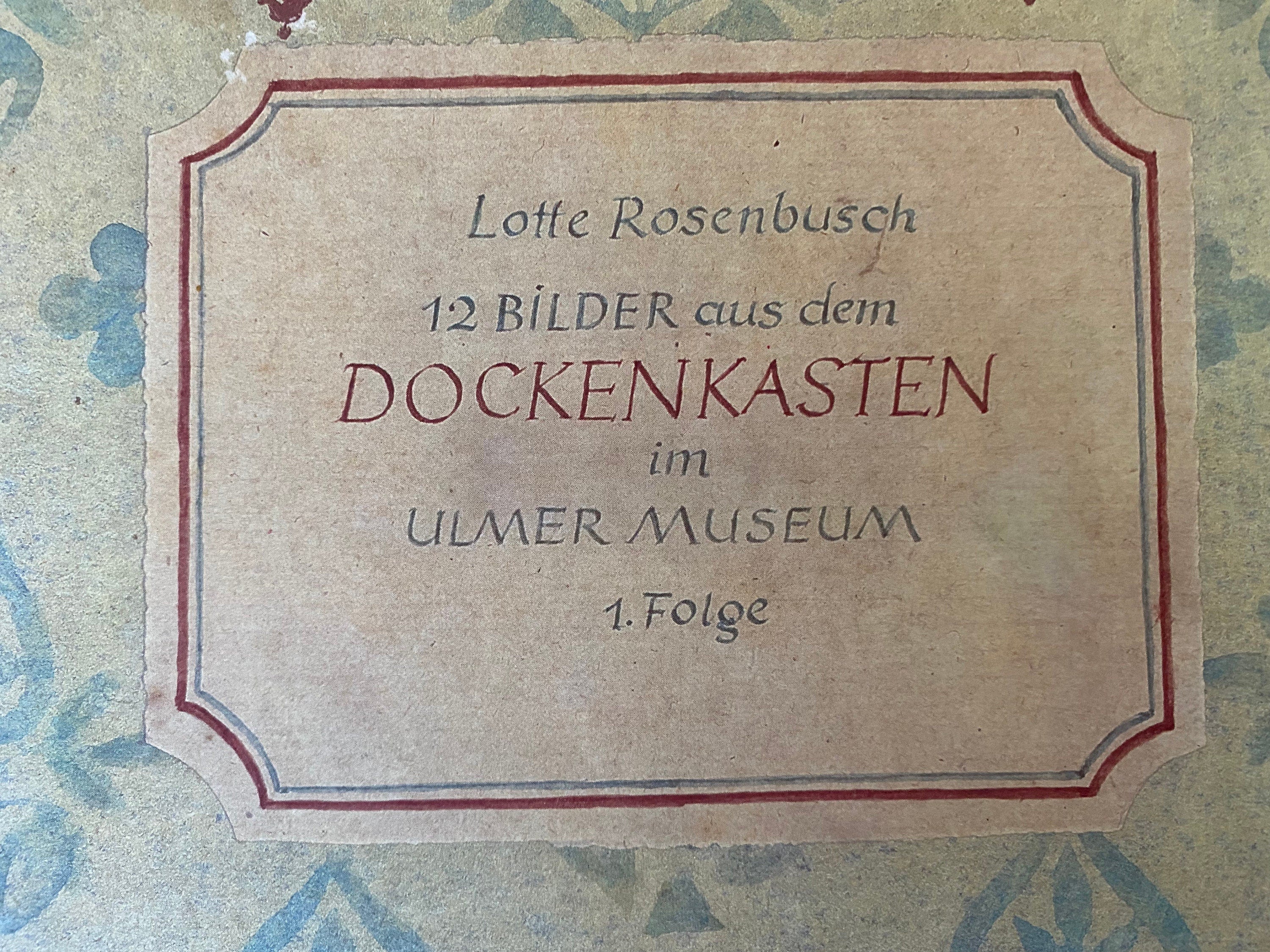 Lotte Rosenbusch Doll Book: 12 Images Ulm Museum Softcover (1985)