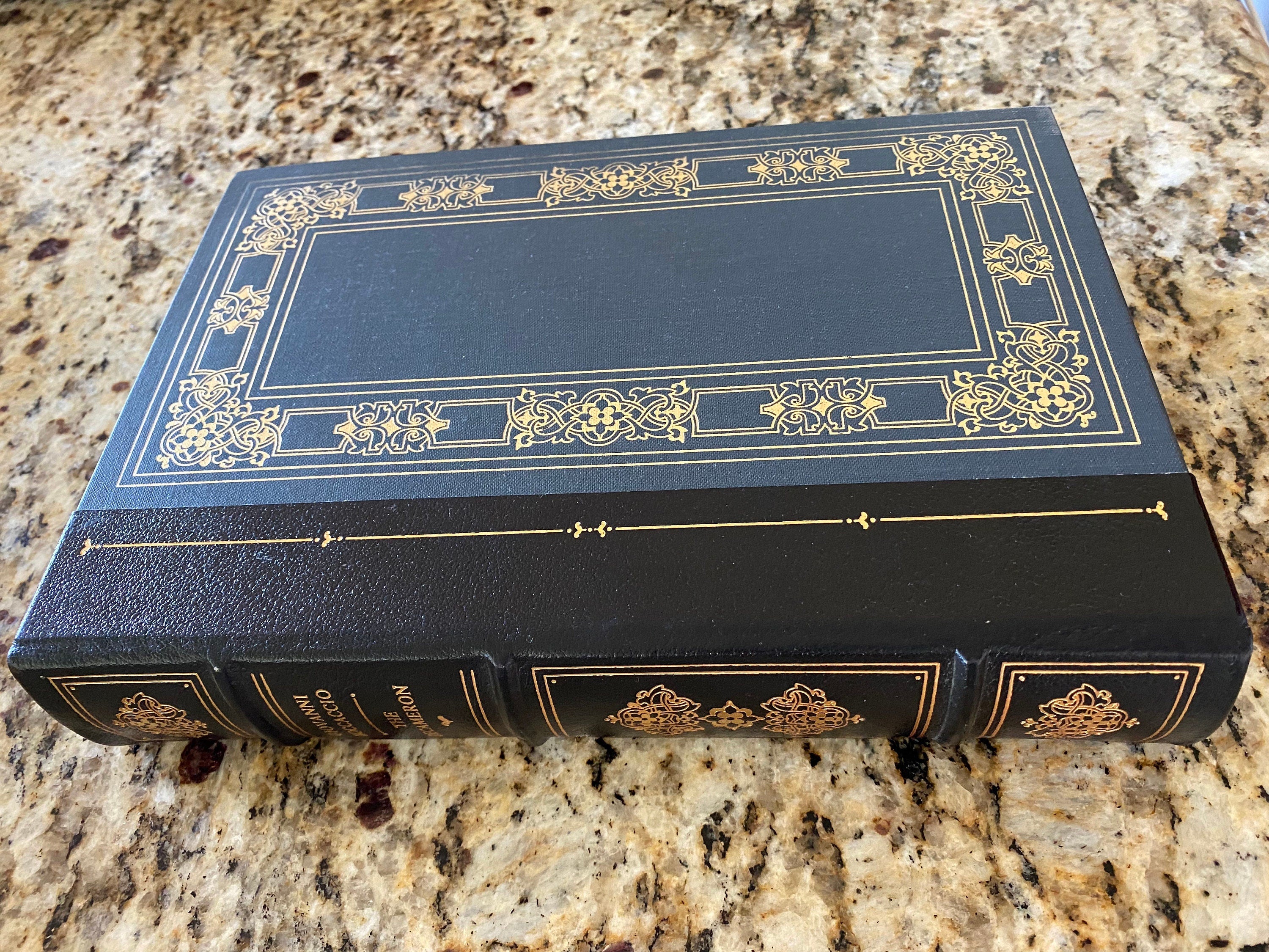 The Decameron by Giovanni Boccaccio (Leather Bound) 1977 RARE
