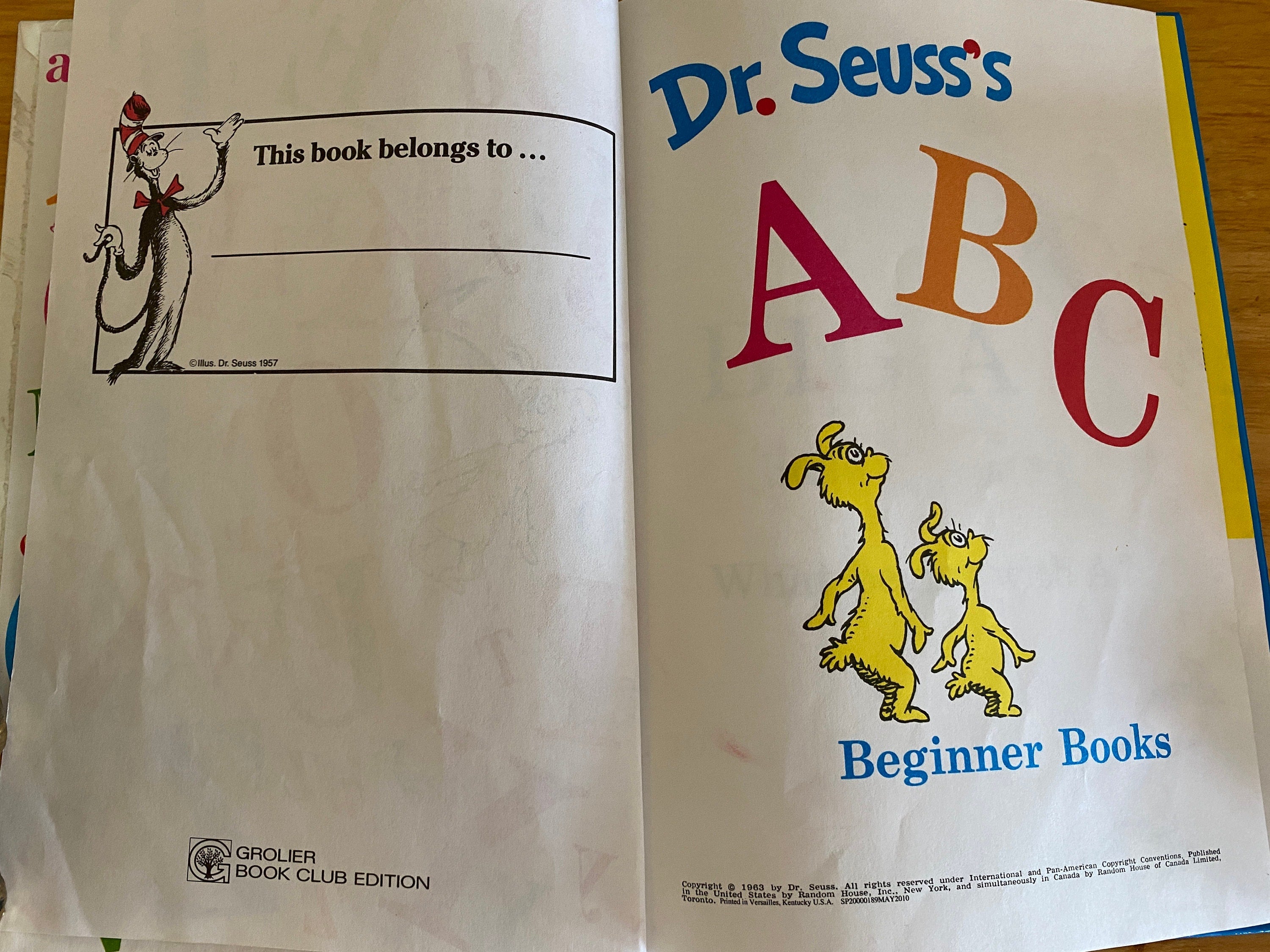 Dr. Seuss's ABC:  Beginner Books RARE   1963