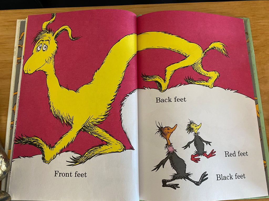 Dr. Seuss The FOOT Book 1968 1st ED/2nd Print HC