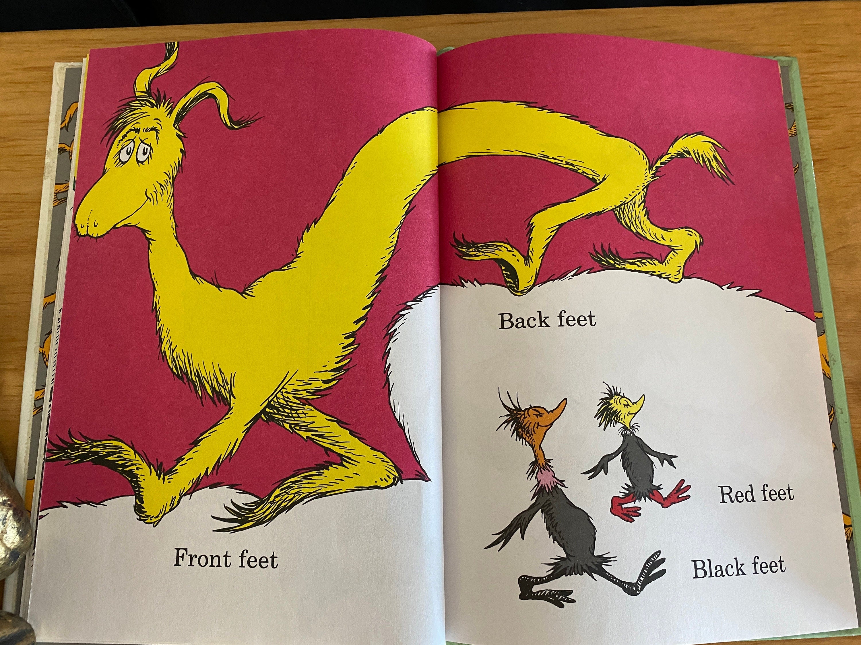 Dr. Seuss The FOOT Book 1968 1st ED/2nd Print HC
