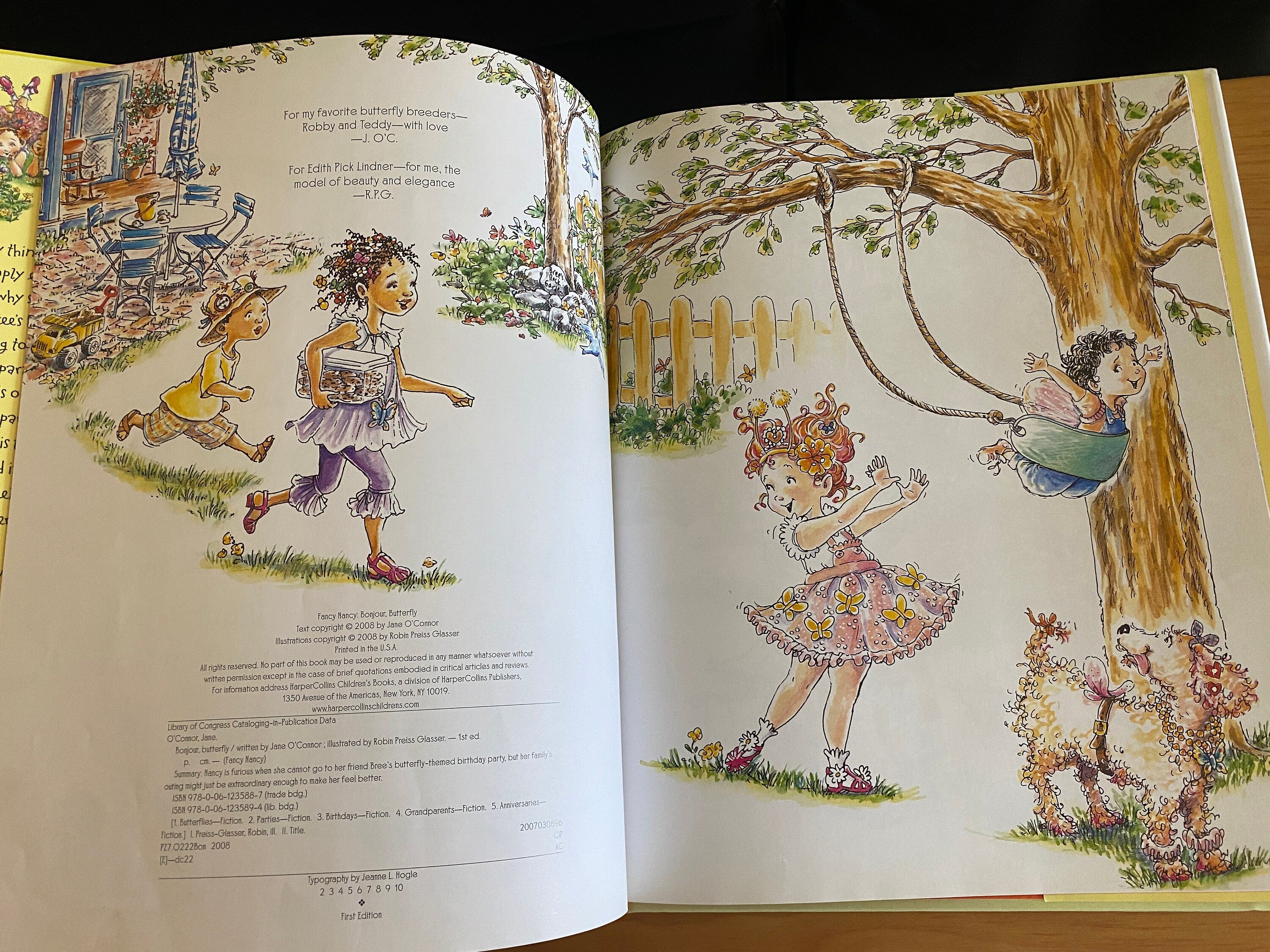 Fancy Nancy: Bonjour, Butterfly  Jane O'Connor  **  First Edition  **