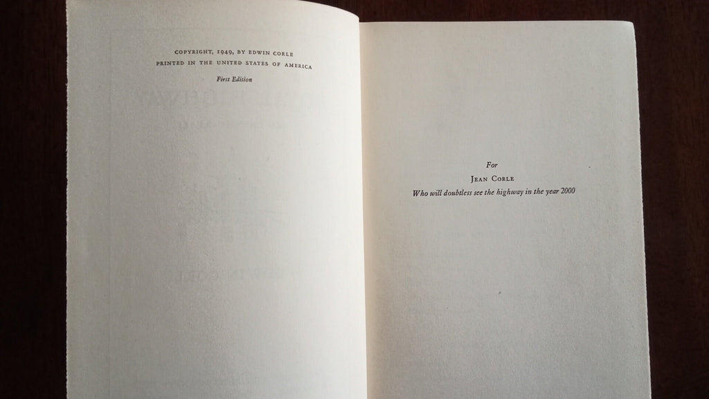 The Royal Highway - Edwin Corle (First Edition)