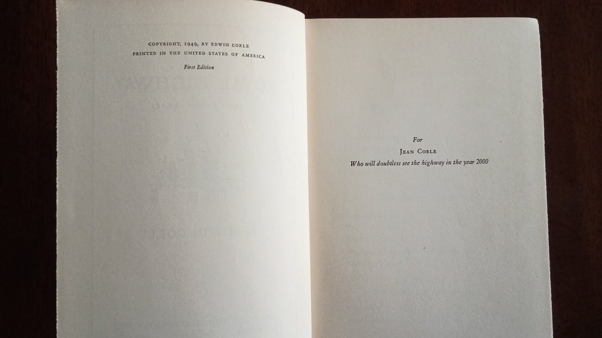 The Royal Highway - Edwin Corle (First Edition)