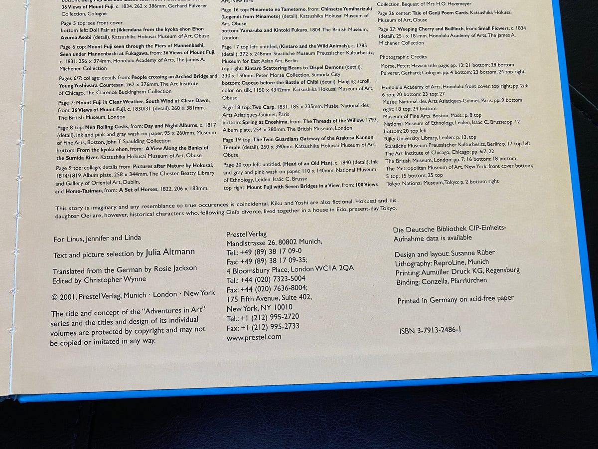 One DAY In JAPAN with HOKUSAI  By Altmann, Julia ( Author )Hardcover
