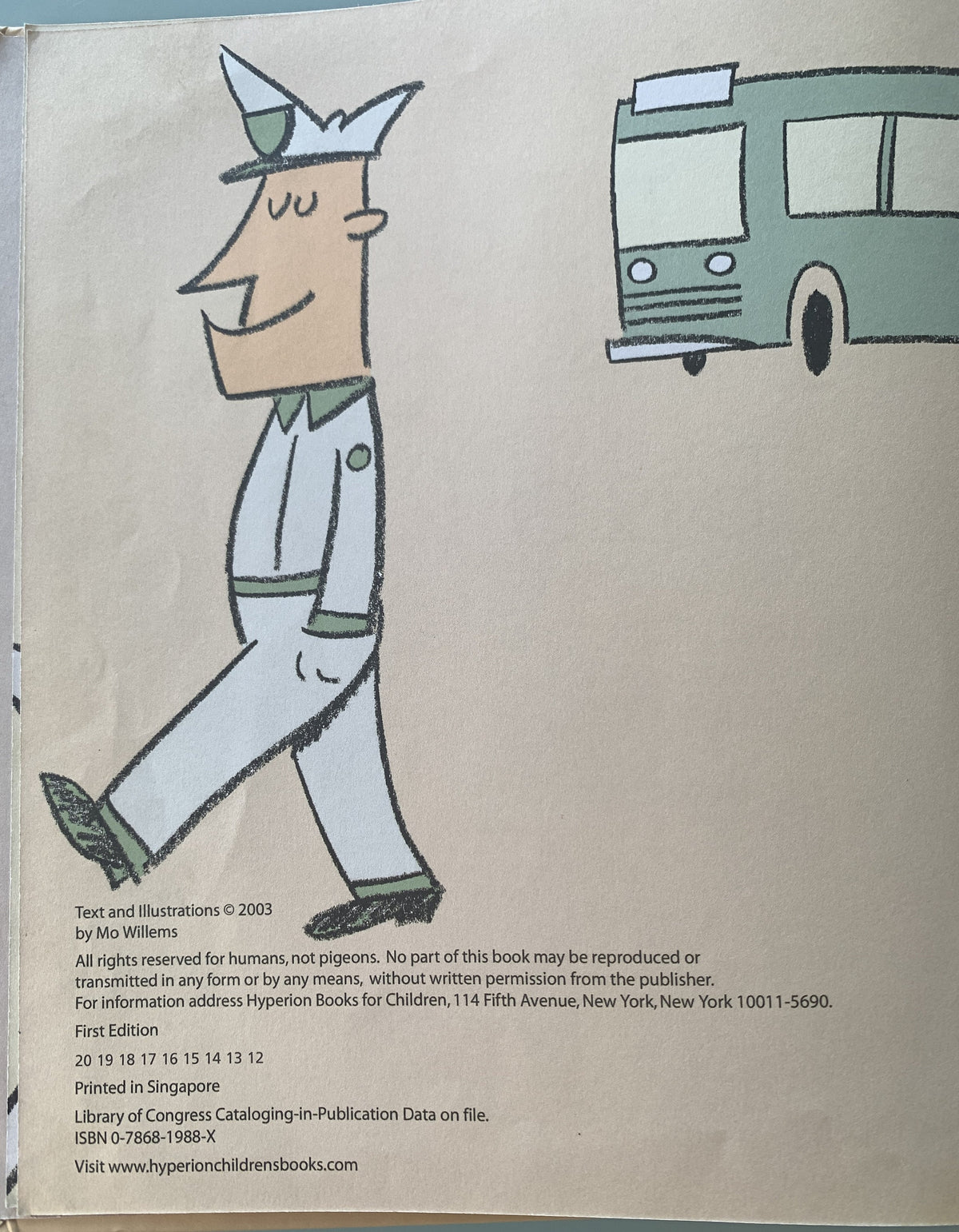Book - Don't Let the Pigeon drive the Bus!   - Mo Willems First Edition