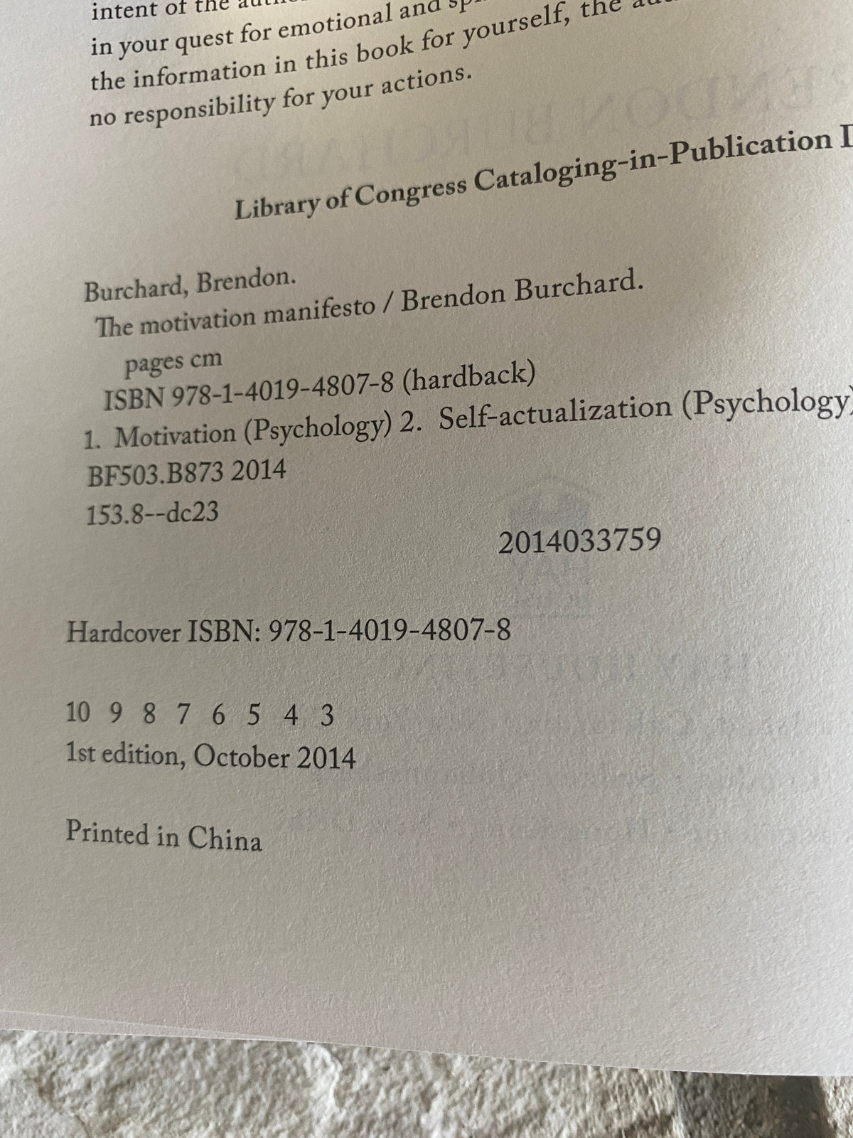 The Motivation Manifesto by Brendon Burchard