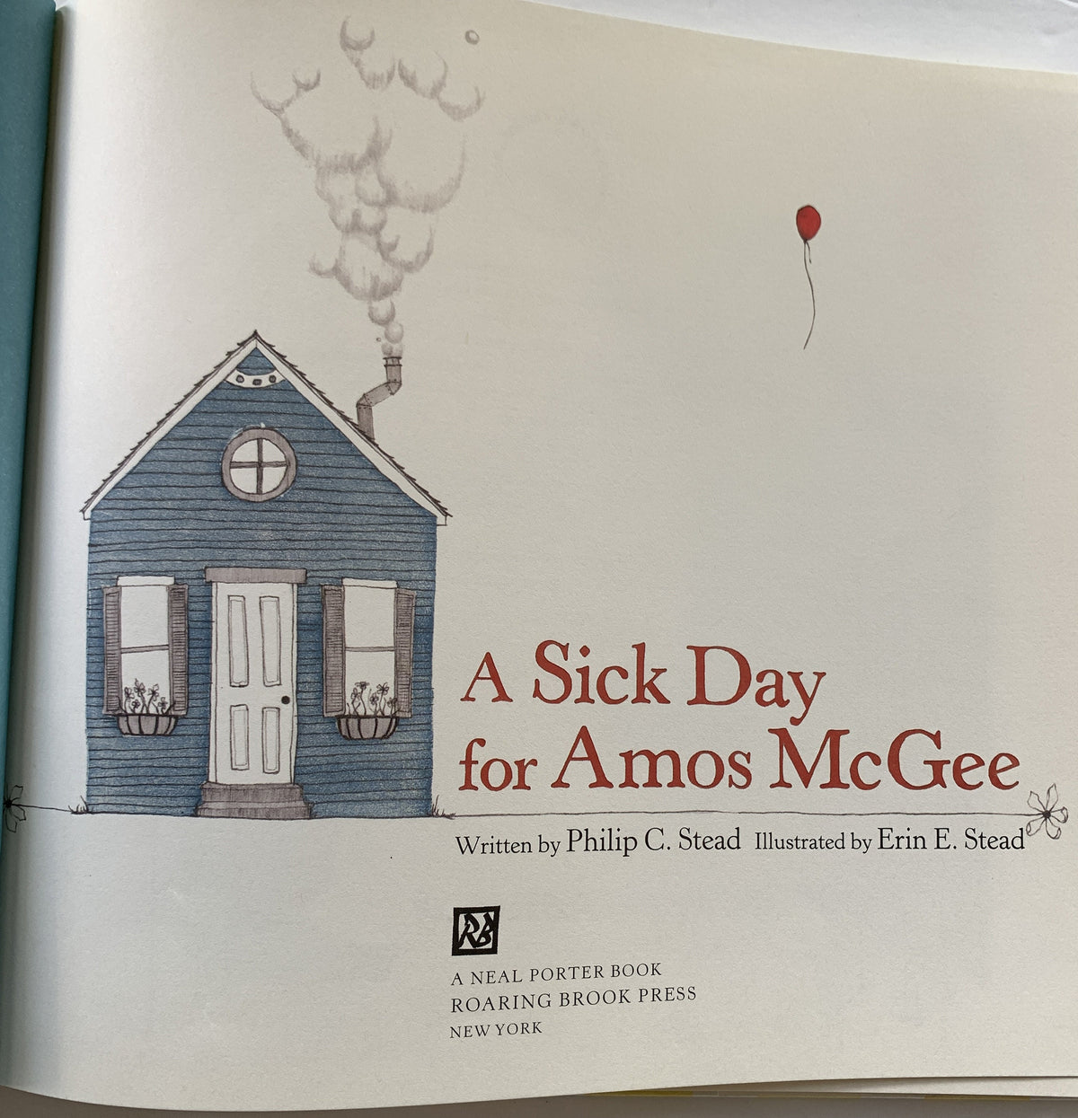 A Sick Day for Amos McGee - Philip C. Stead - First Edition