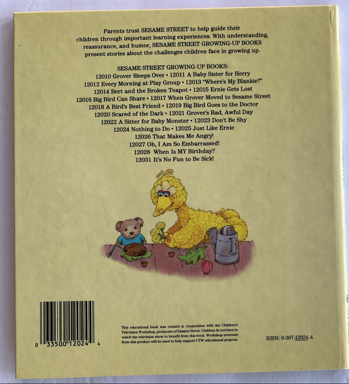 Nothing to Do - Big Bird - Sesame Street - 1988