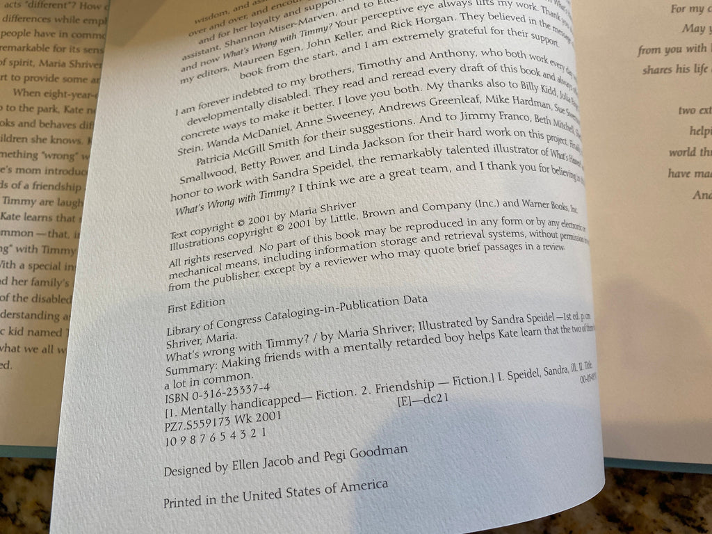 What's Wrong with Timmy? Shriver, Maria  **  1st Edition  **