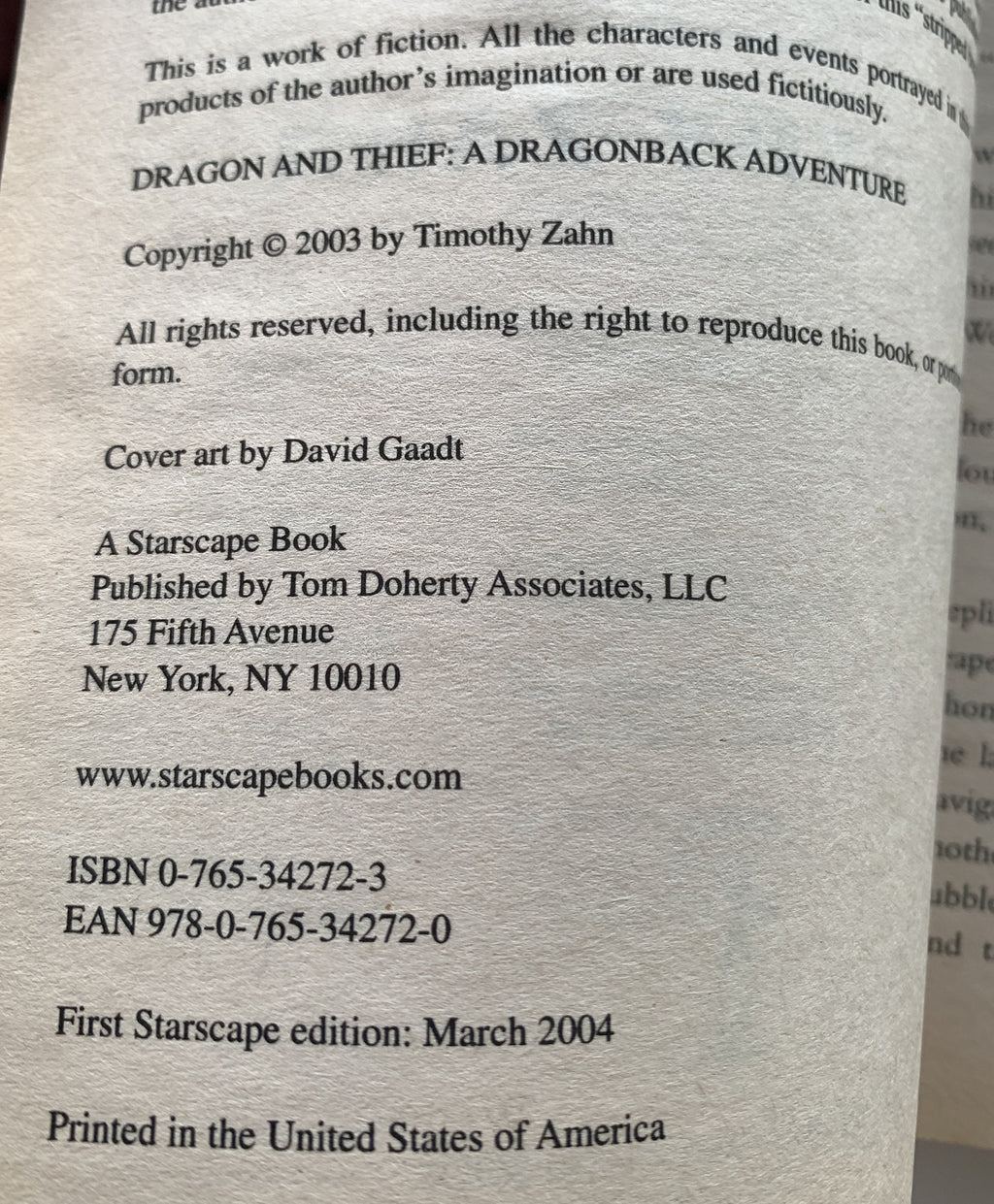 Dragon and Thief - Thimothy Zahn