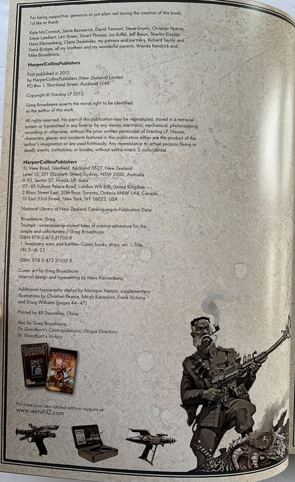 Triumph - Dr. Gordbort - Unnecassary Violent Tales  **  First Publication  **