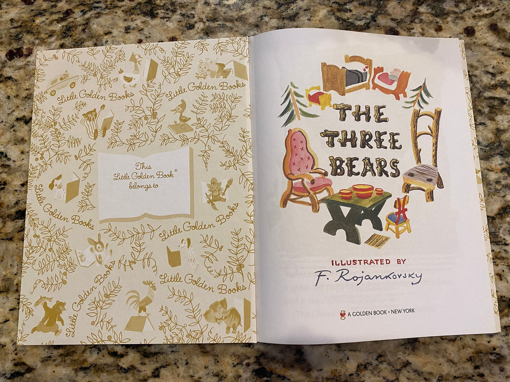 THE THREE BEARS F Rojankovsky illustrator by Published by Golden press, 1966