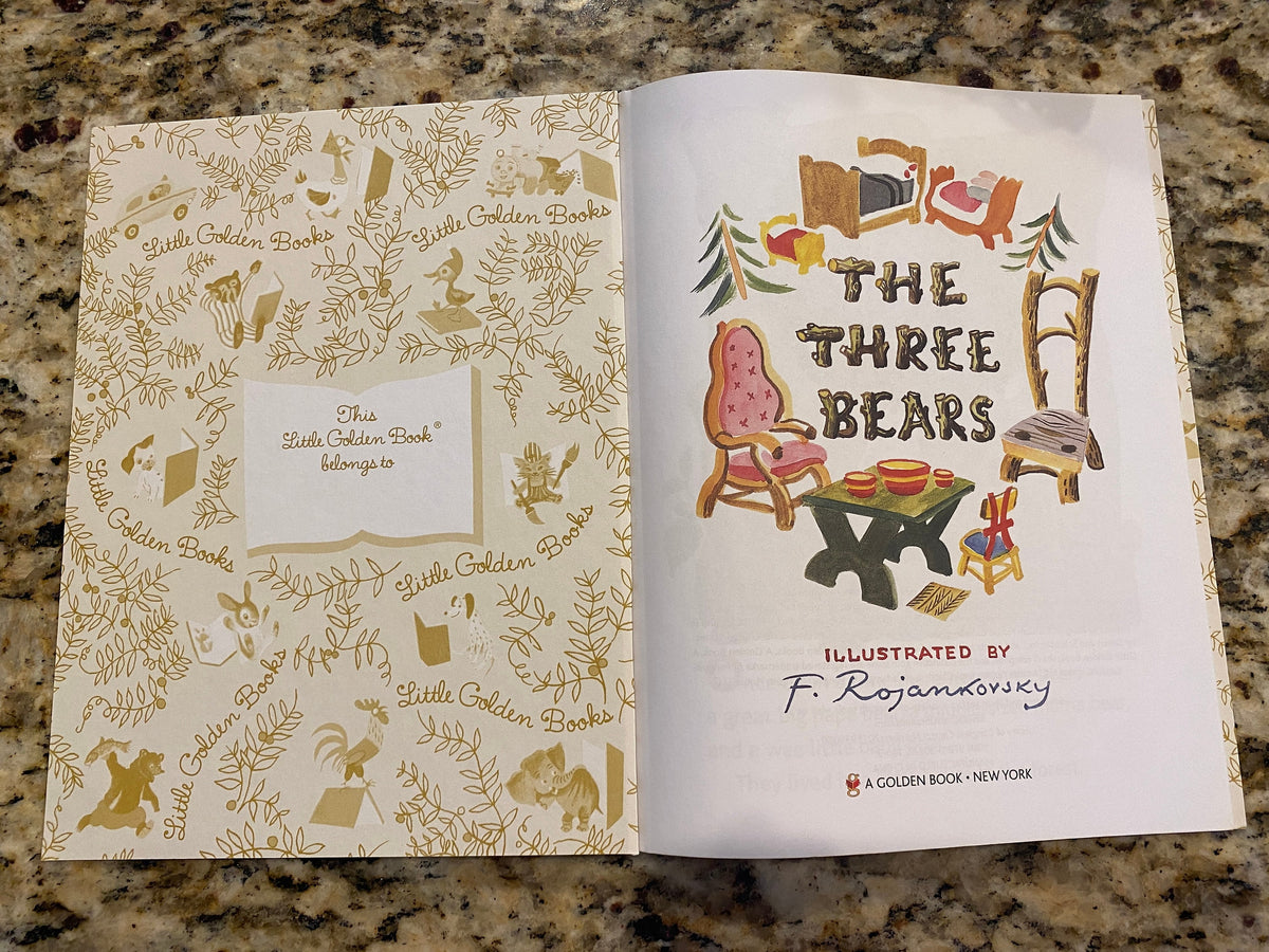 THE THREE BEARS F Rojankovsky illustrator by Published by Golden press, 1966