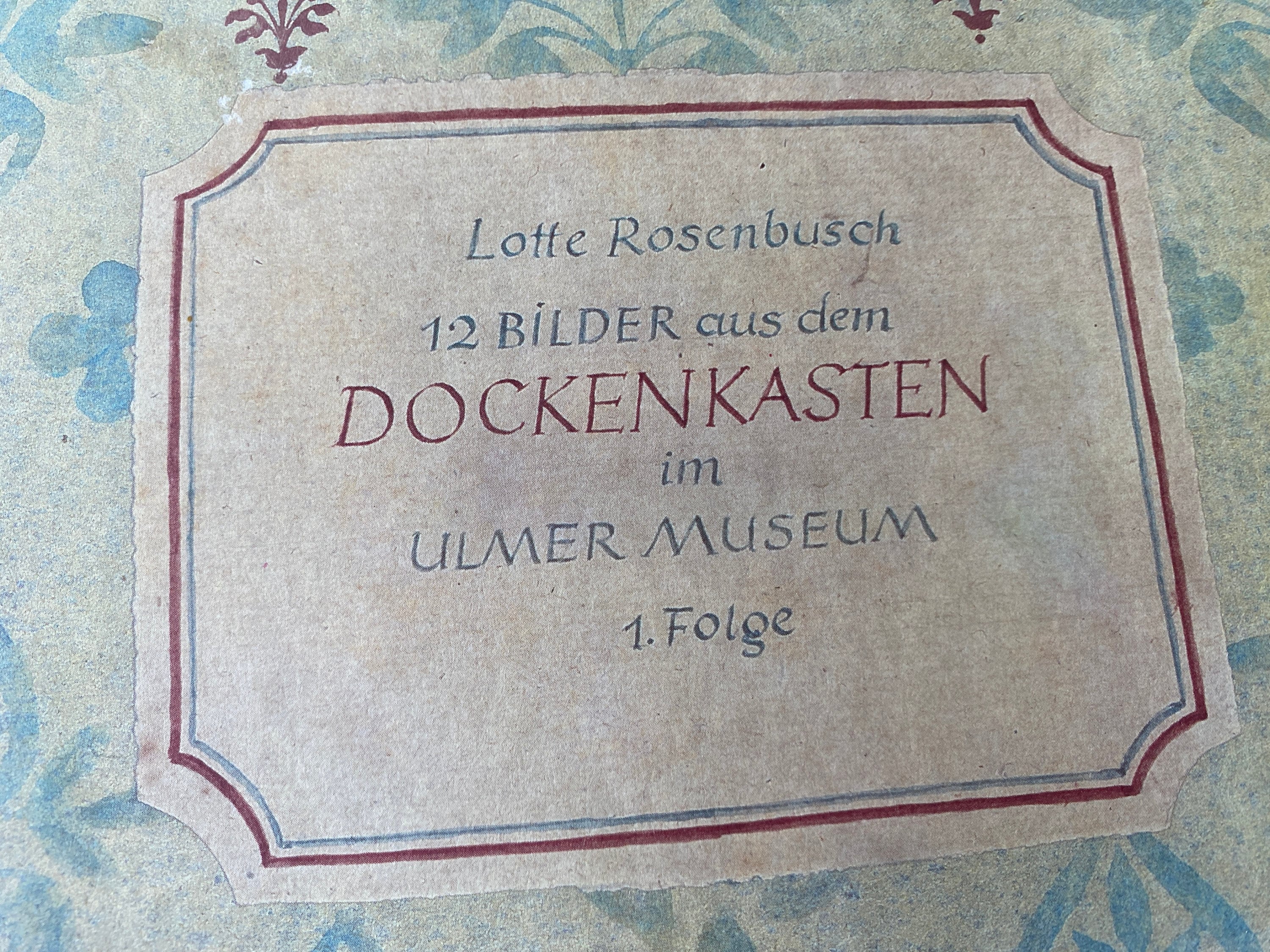 Lotte Rosenbusch Doll Book: 12 Images Ulm Museum Softcover (1985)