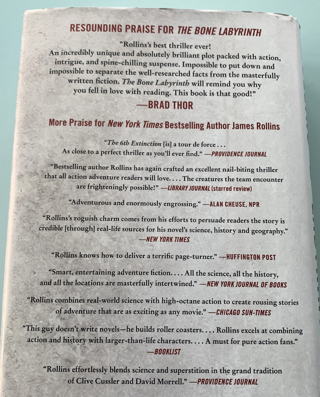 The Bone Labyrinth - James Rollins Novel -First Edition