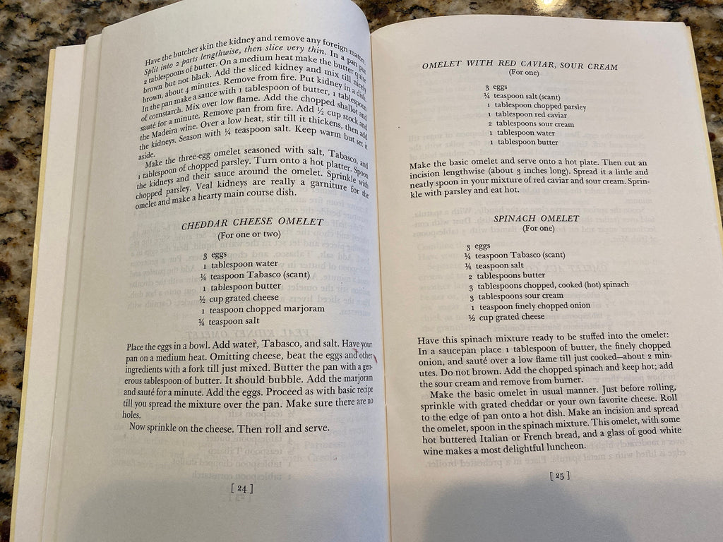 Title: Omelets, Crepes, and other Recipes  Rudolph Stanish 1970