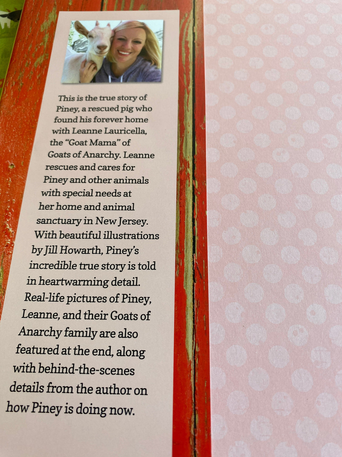 Piney the Goat Nanny tells the true story:  Leanna Lauricella