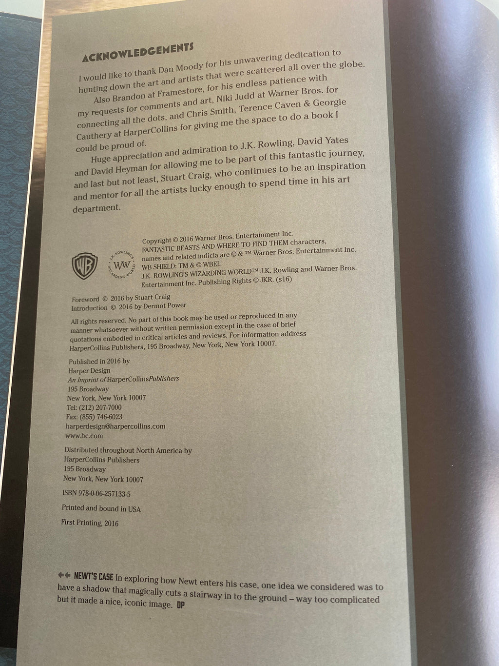 Fantastic Beasts Art of The Film Book: Hardcover, Dermot Power