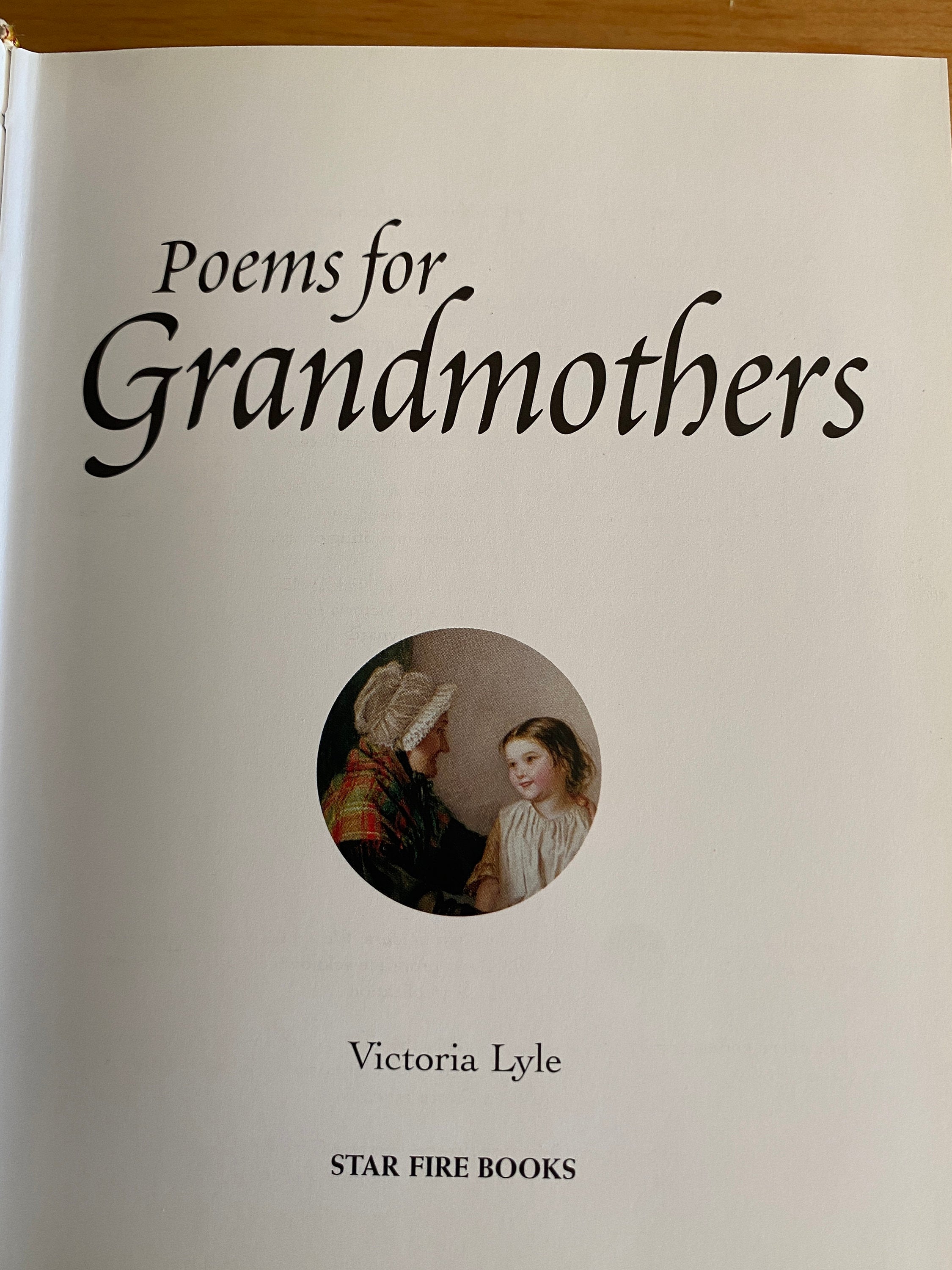 Poems for Grandmothers Victoria Lyle Book MOTHERS DAY GIFT