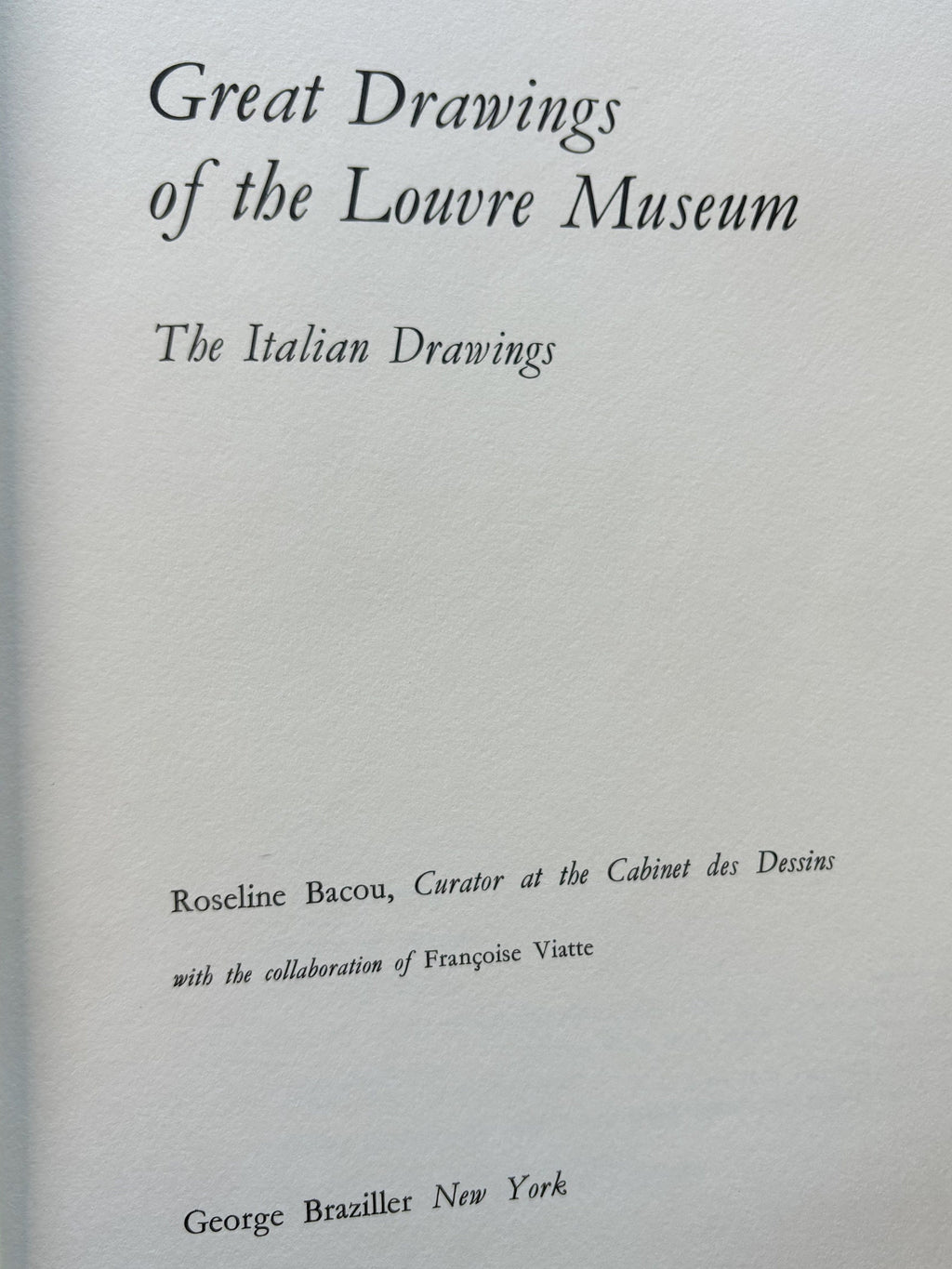 Great Drawings of the Louvre Museum - 1961 -1965