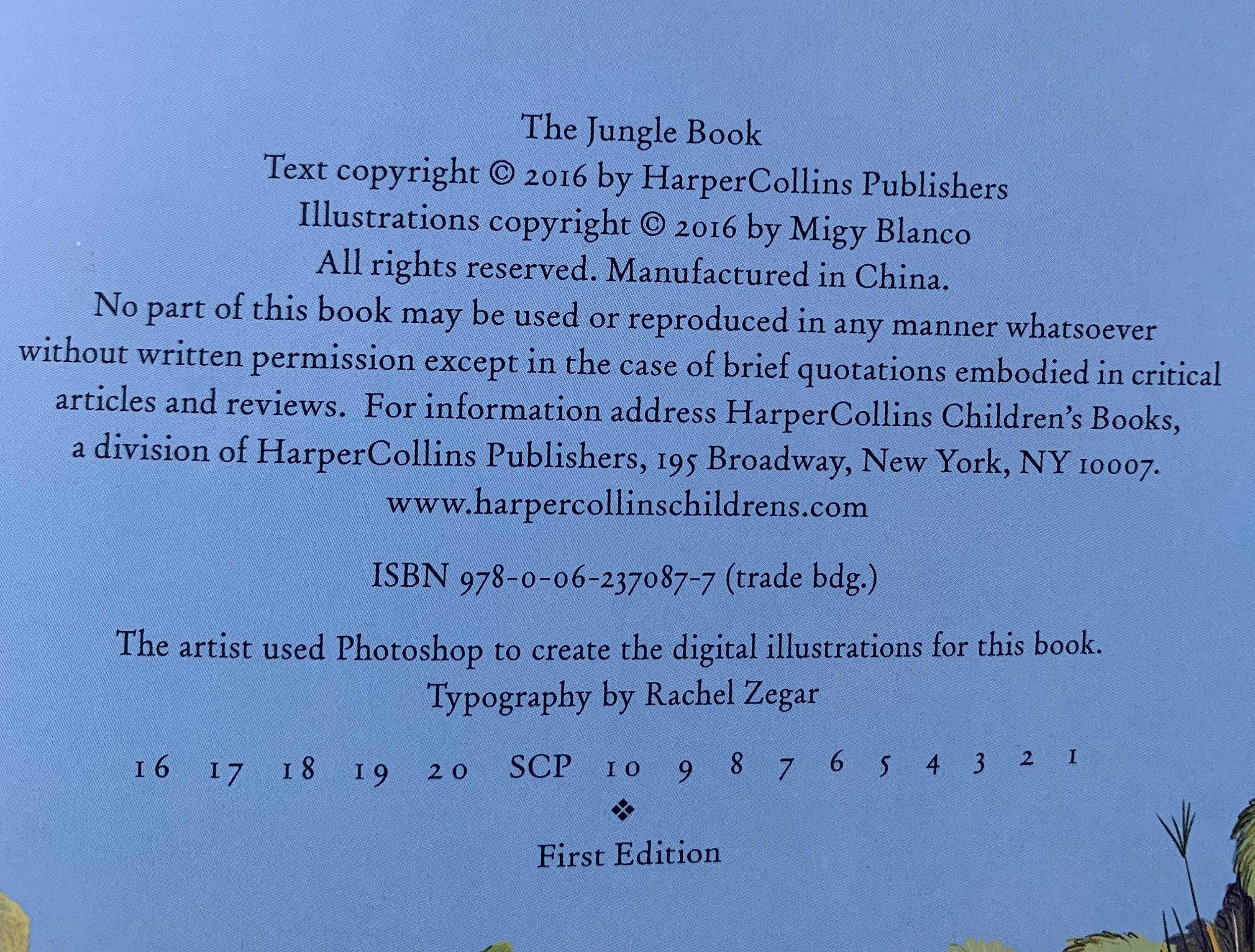 The Jungle Book - Ruyard Kipling    -   First Edition 2019