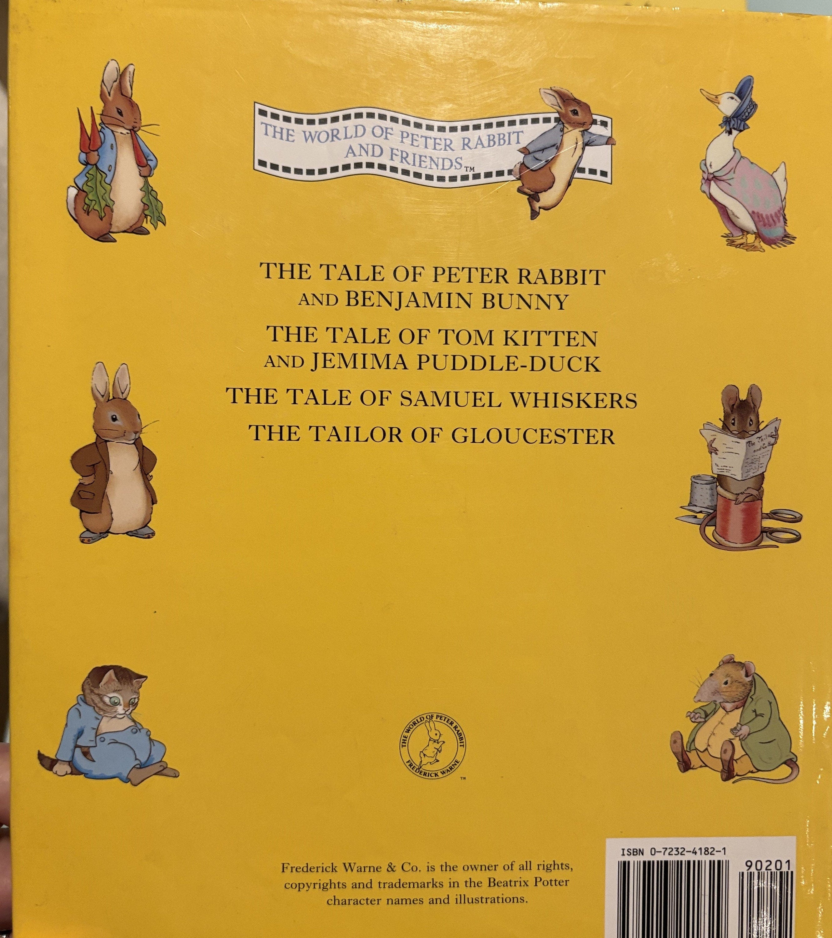 The World of Peter Rabbit and Friends - Bedtime Story Book - Beatrix Potter - 1st Edition 1994