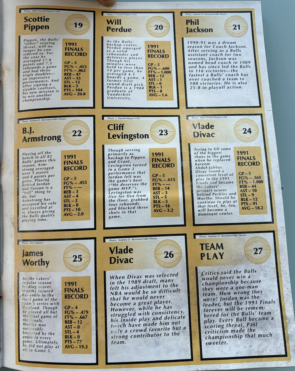 Tuff Stuff Jr. 1991 MBA Playoff Issue