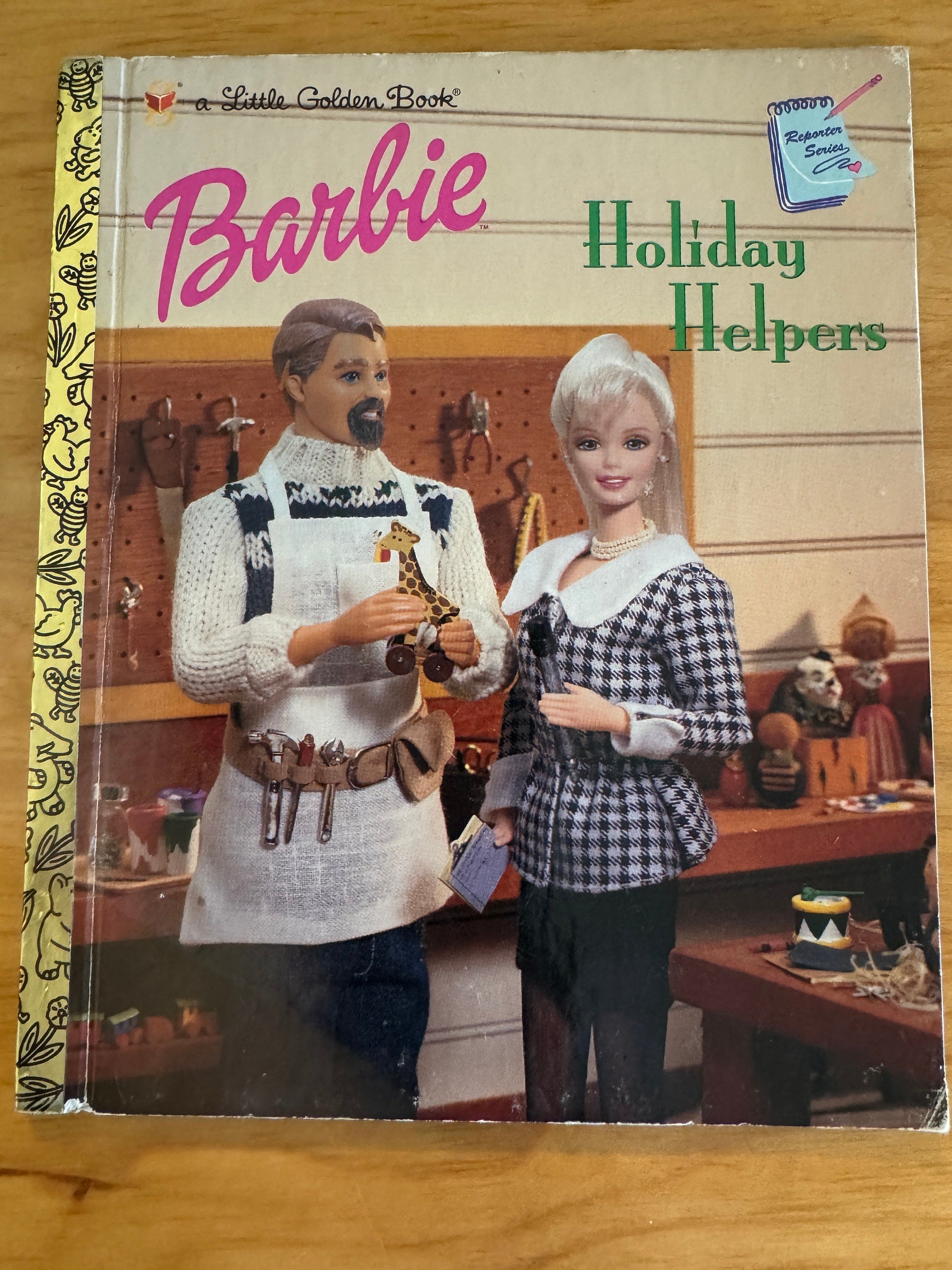 Barbie Holiday Helpers   1998 Little Golden Book ** First Edition **