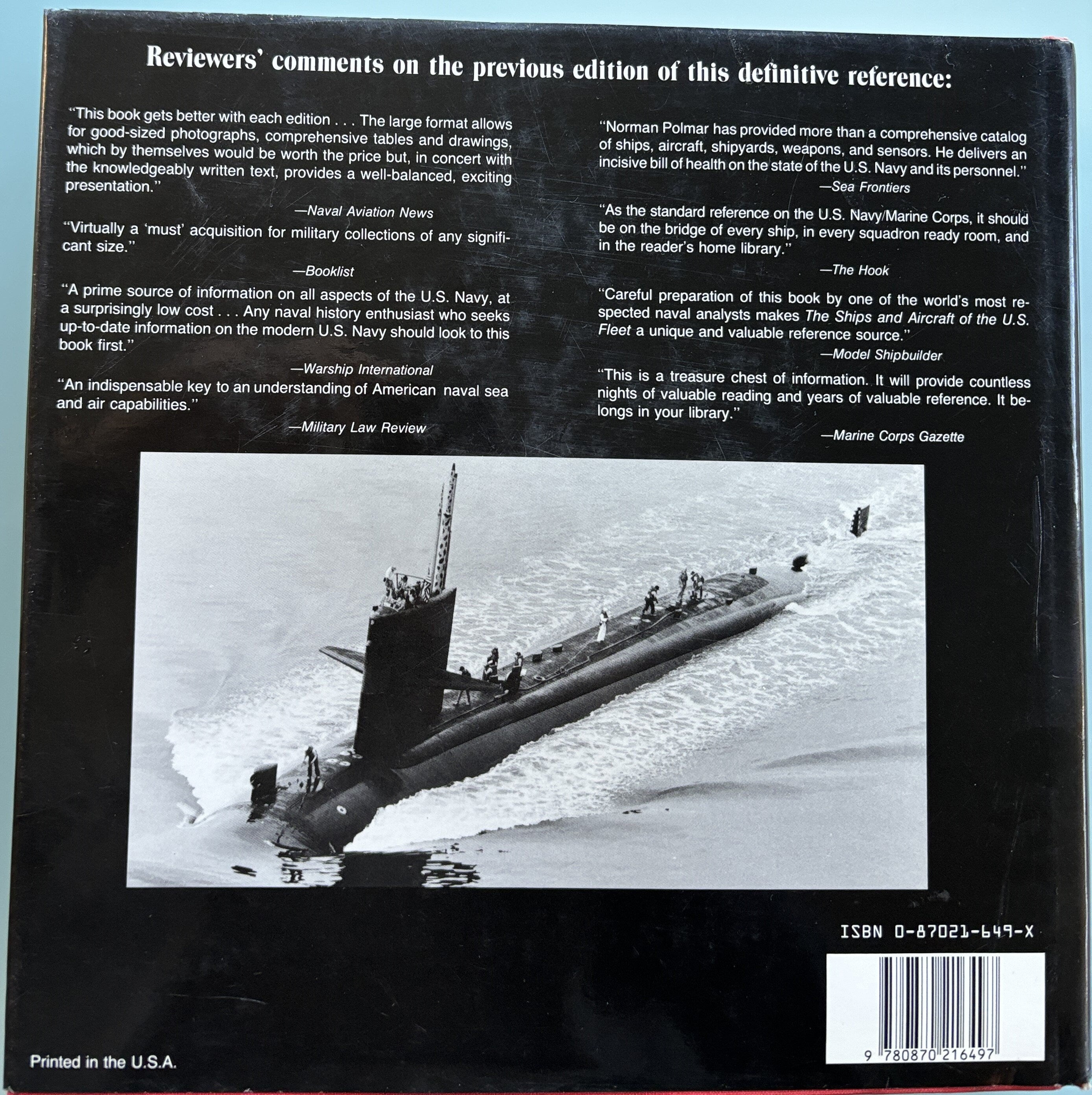 The Ships ad Aircraft of the U. S. Fleet - by Norman Polmar - 1987