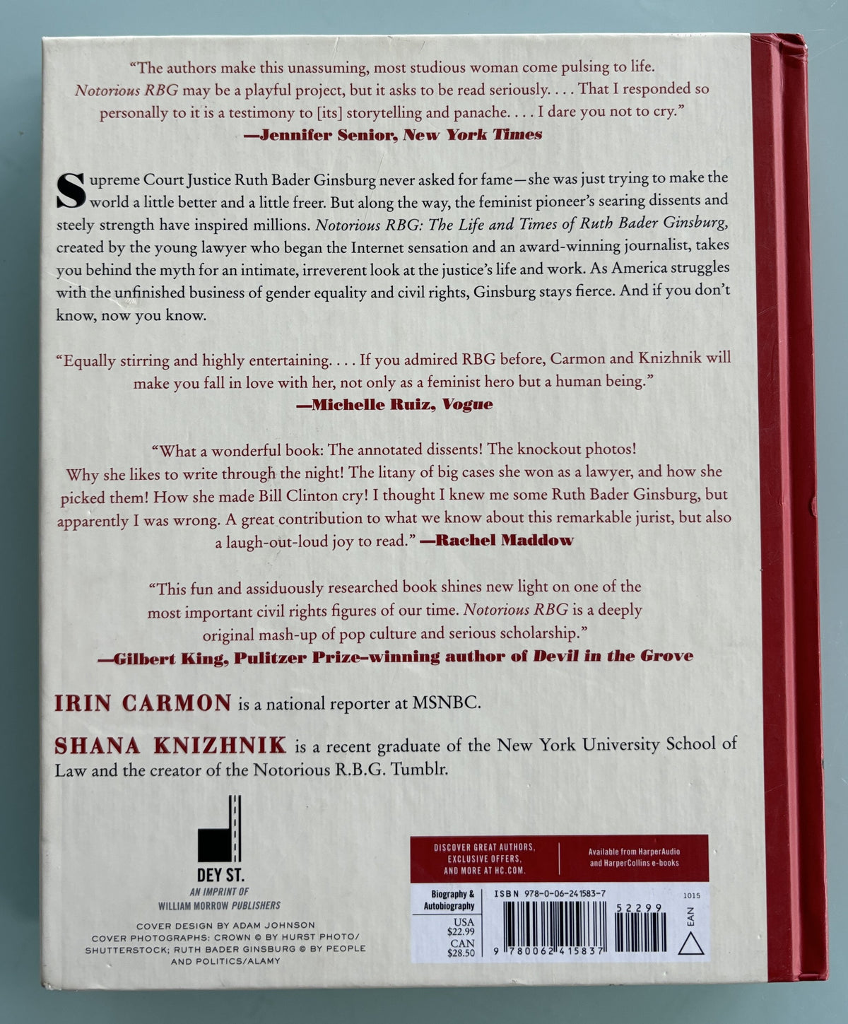 Notorious RBG - The Life and Times of Ruth Bader Ginsburg - First Edition 2015