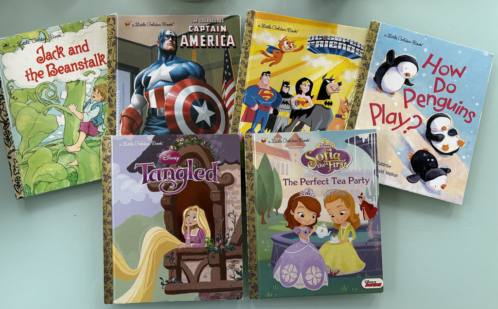 Golden Book Set of 6 Classic Children's Books
