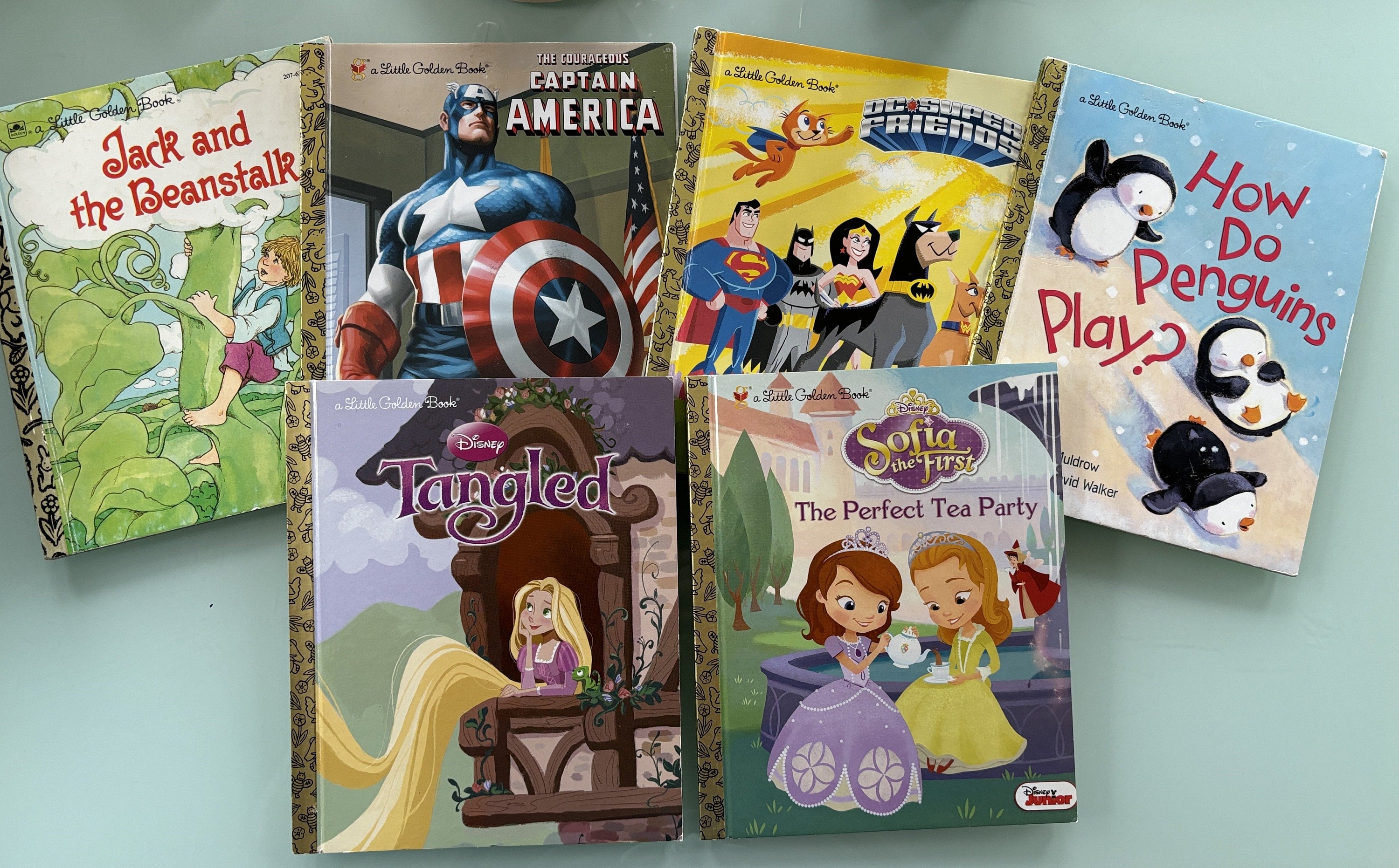 Golden Book Set of 6 Classic Children's Books