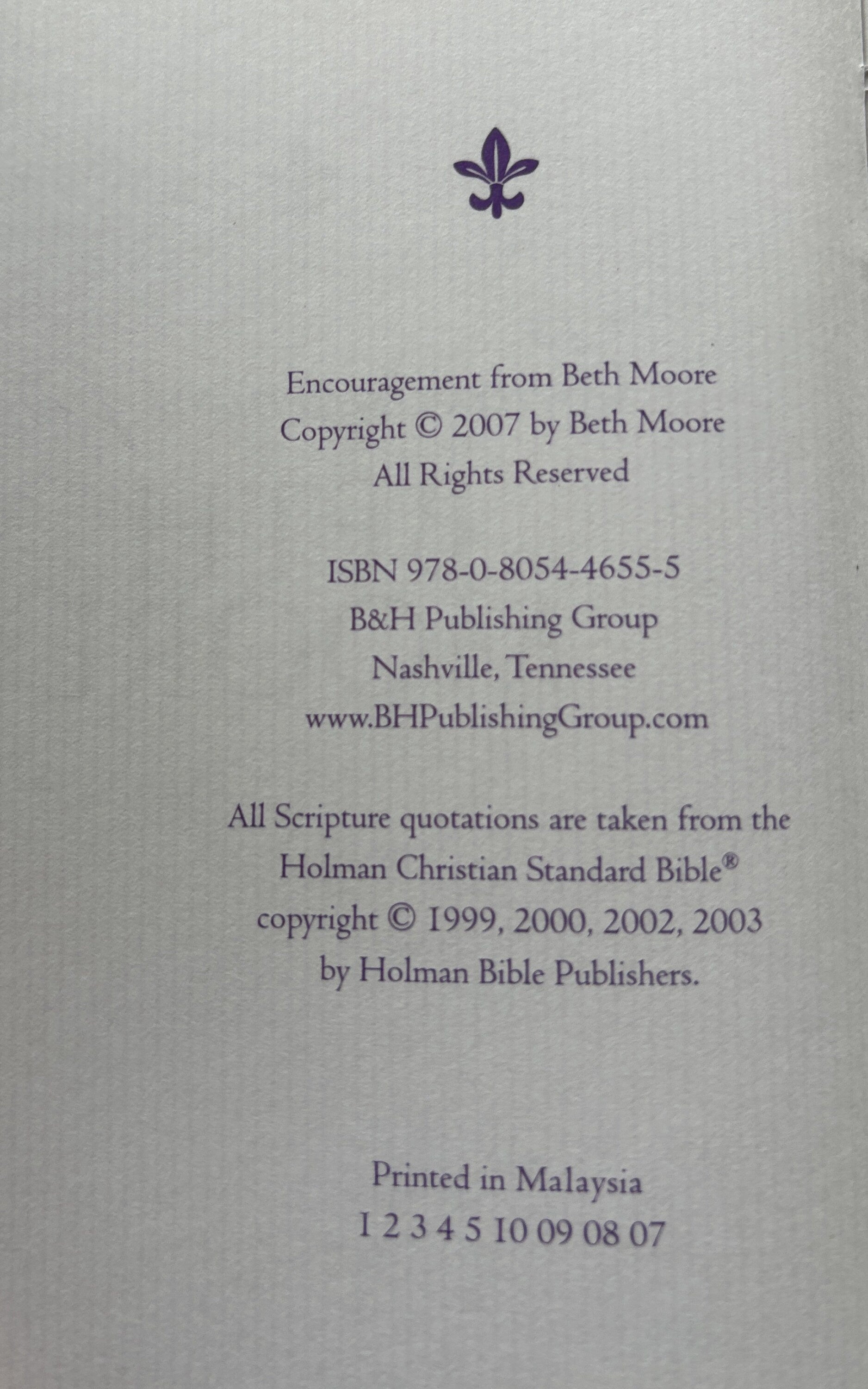 Encouragement from Beth Moore