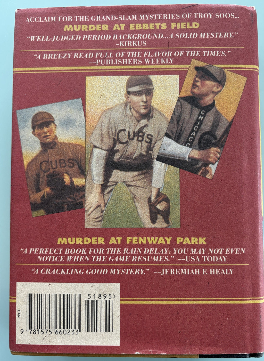 Murder at Rigley Field  by Troy Soos  First Printing 1996