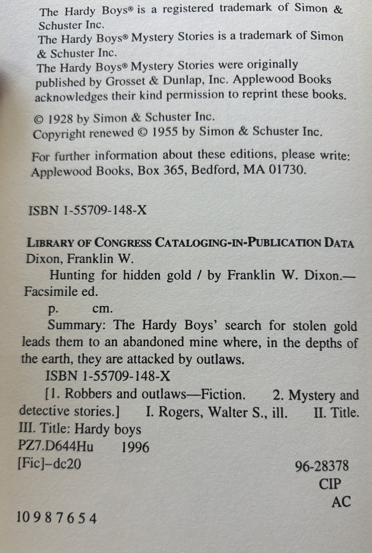 Hunting For Hidden Gold  -  The Haardy Boys  1996