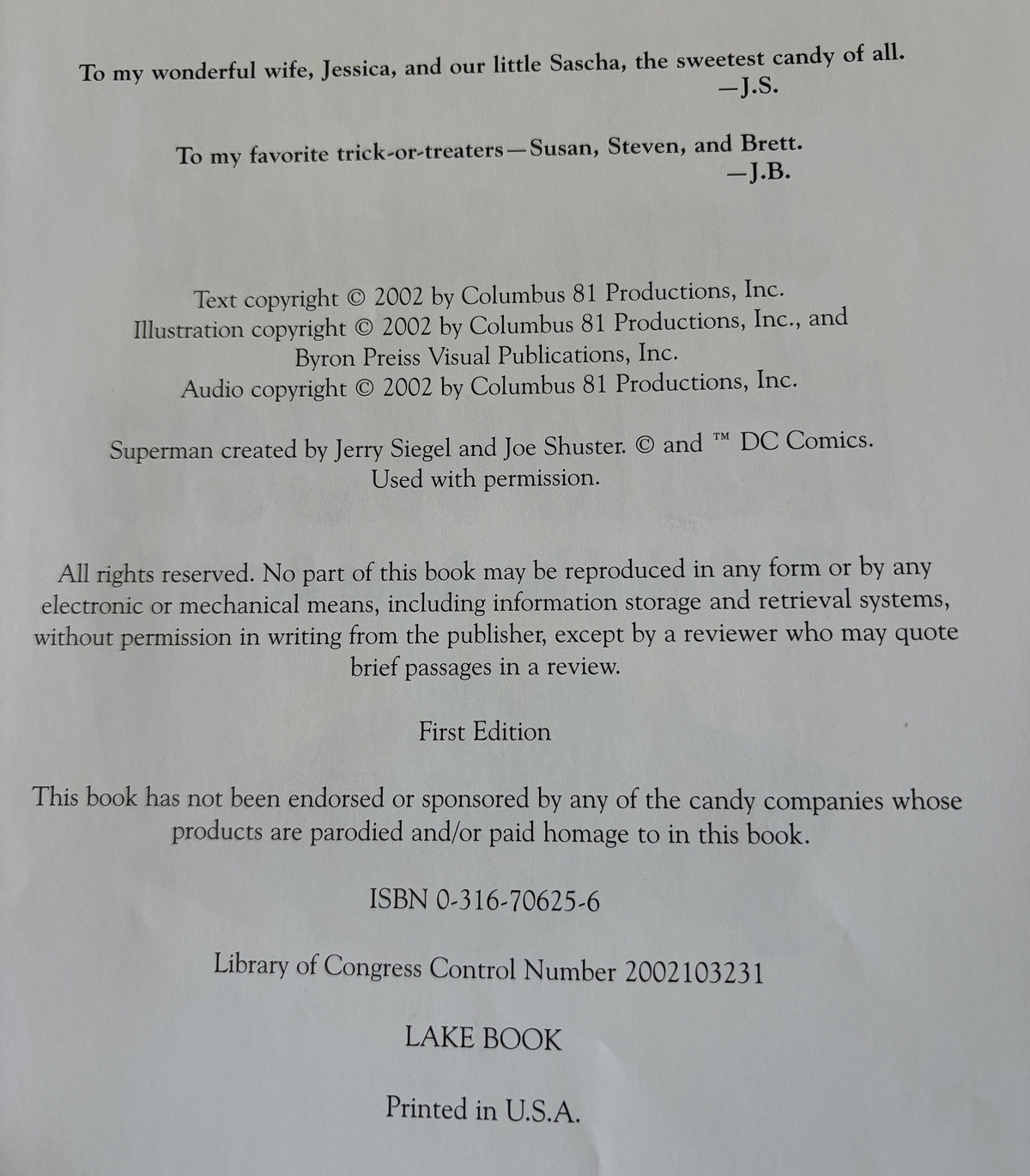 Jerry Seinfeld - Halloween First Edition Book